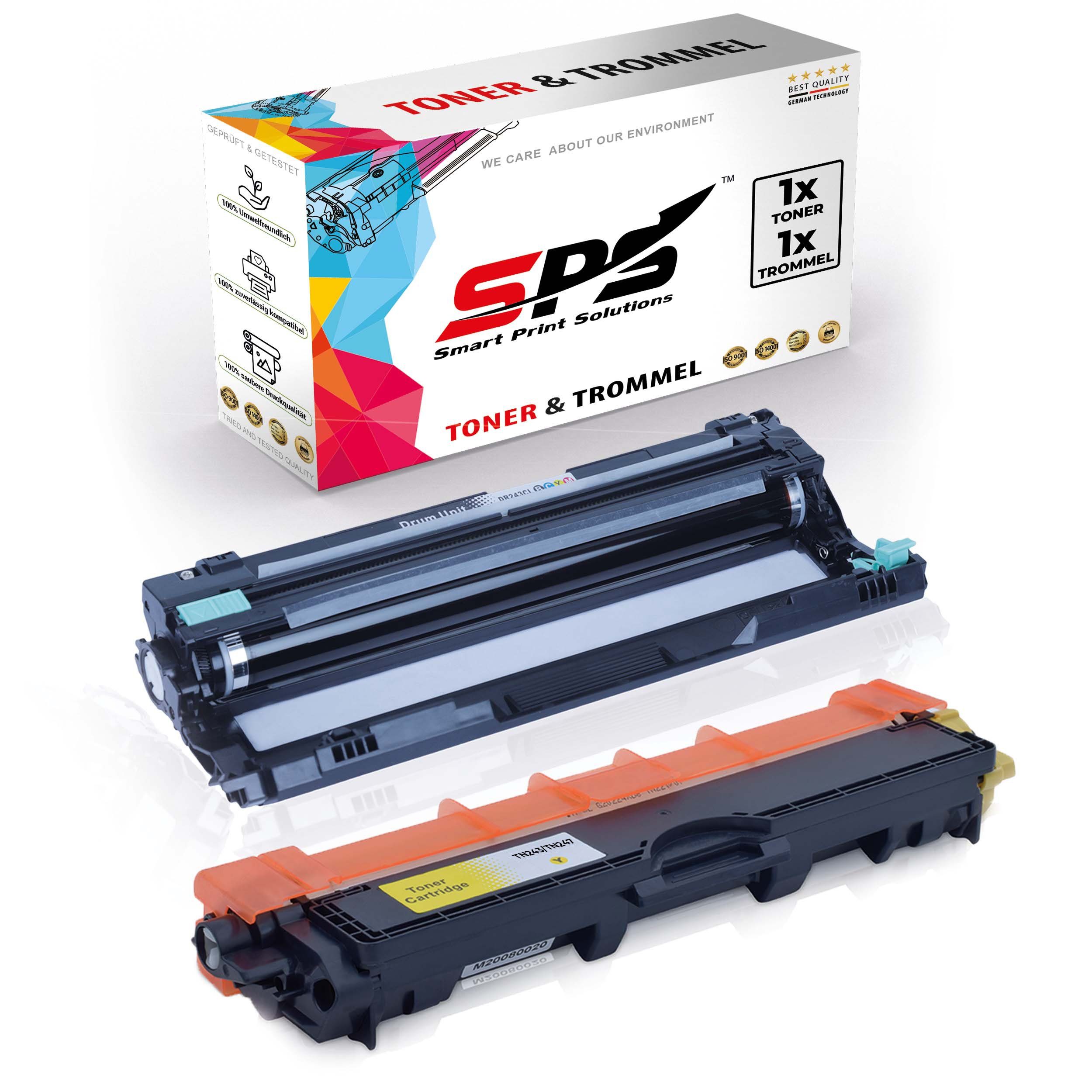 SPS Tonerkartusche Kompatibel für Brother DCP-L3550CDW DR-243CL TN-24, (2er Pack)