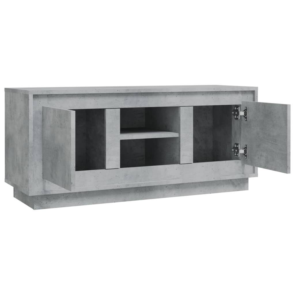 furnicato TV-Schrank Betongrau 102x35x45 cm Holzwerkstoff