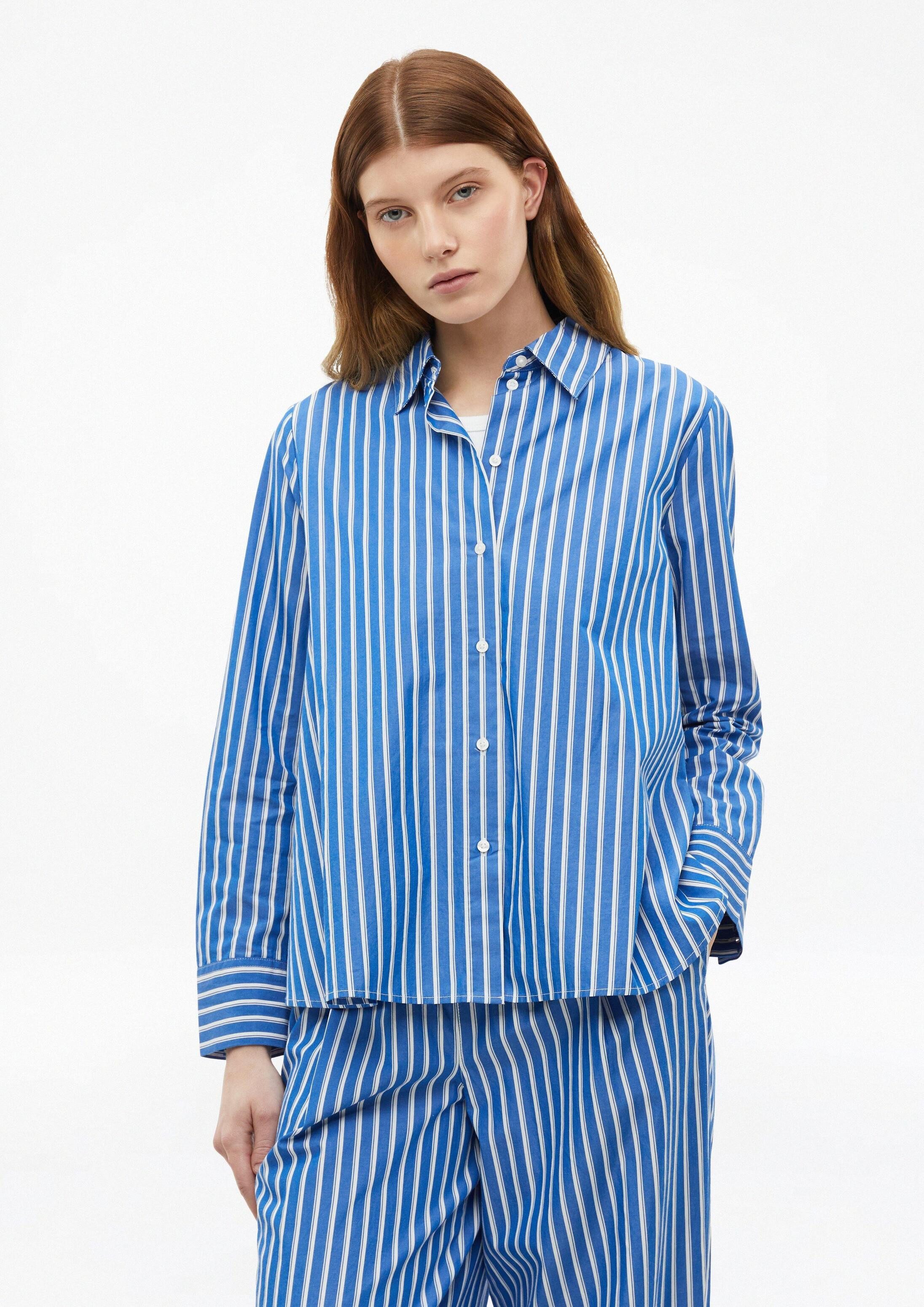 s.Oliver Langarmbluse Bluse Ausgestellte Hemdbluse im Mustermix