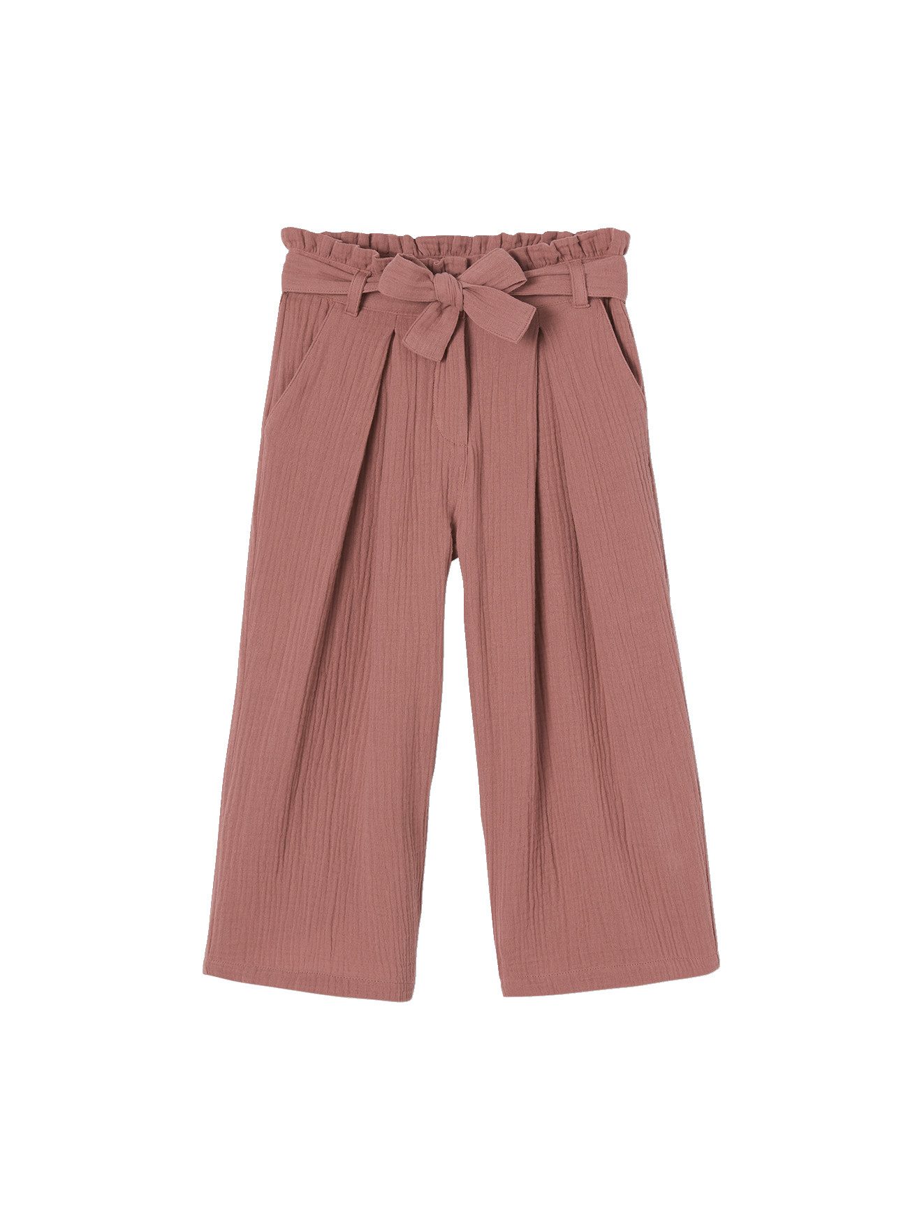 vertbaudet 7/8-Hose Mädchen Paperbag-Hose, 7/8