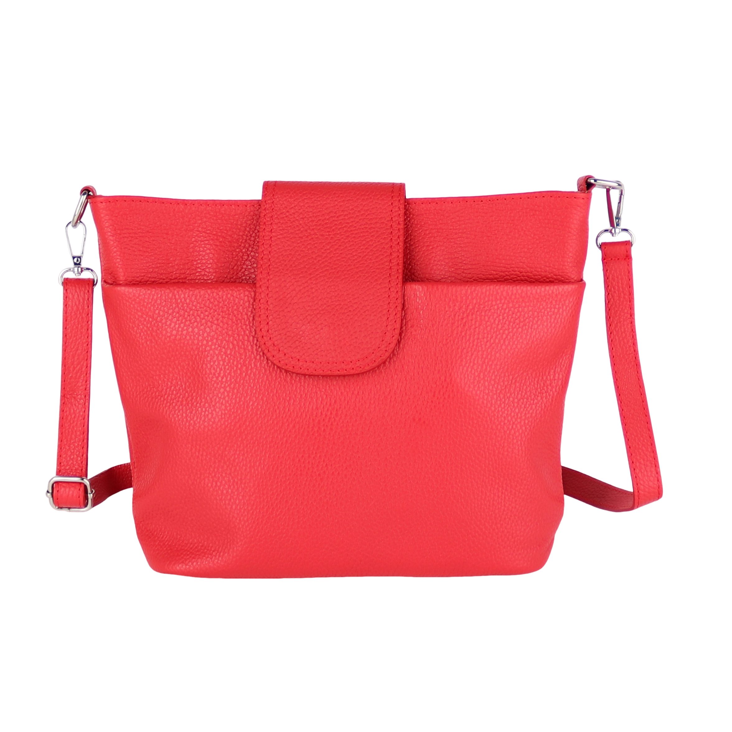 Umhängetasche Damen, Crossbody Bag, Echtleder Made in Italy