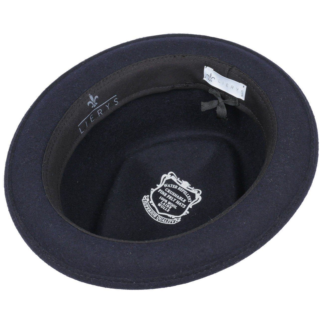 Lierys Fedora (1-St) Fedora mit Ripsband, Made in Italy