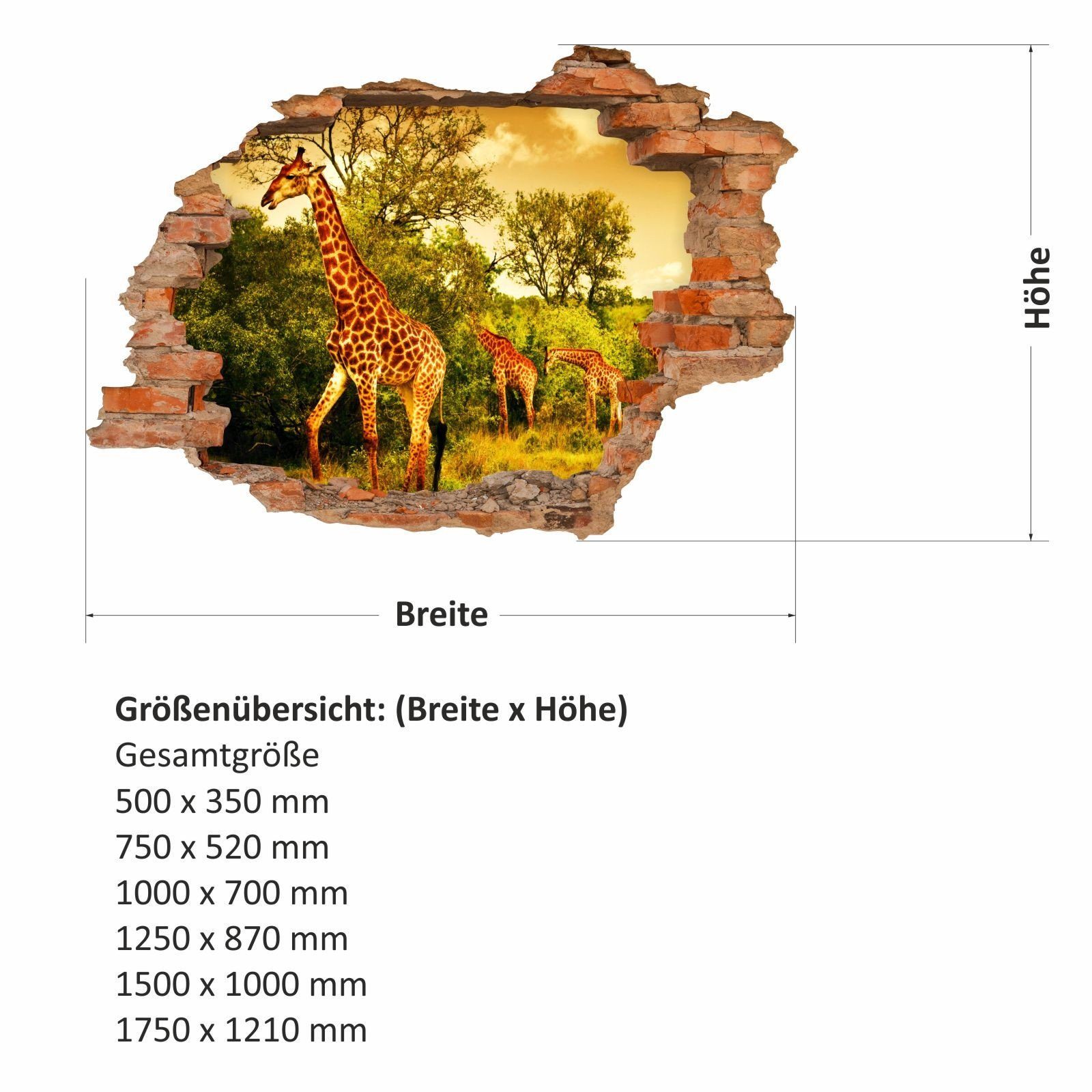 nikima Wandtattoo 036 Wandtattoo Giraffen - günstig online kaufen