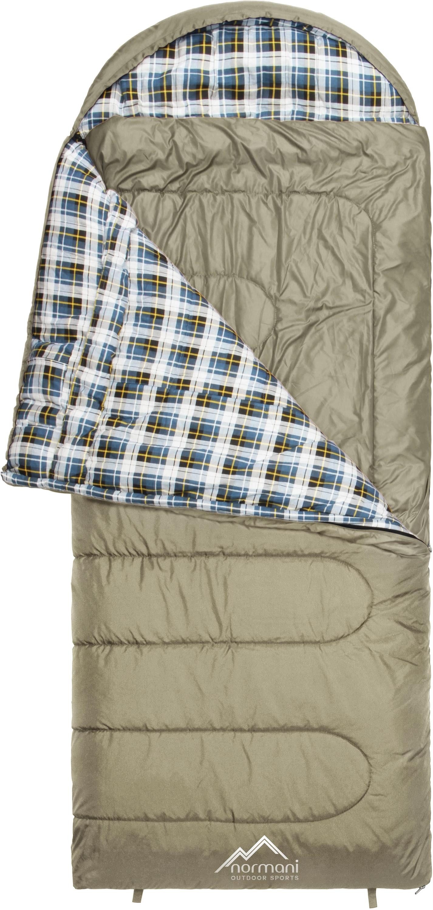 normani Deckenschlafsack 4-in-1 Schlafsack Antarctica, Extrem 4-Jahreszeiten Outdoor-Schlafsack mit Inlett