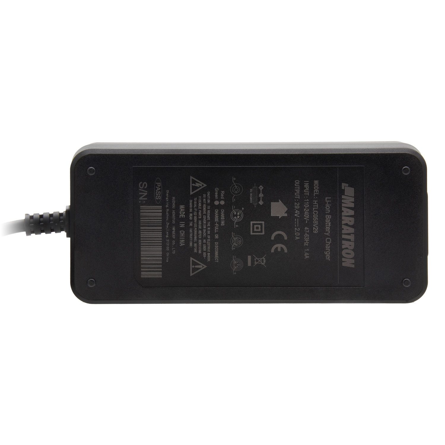 Maratron Ersatz-Ladegerät für E-Bike Akku (1 St), GIANT Twist 26V 2A (XLR 4-polig) (544MC26V2A-02V)