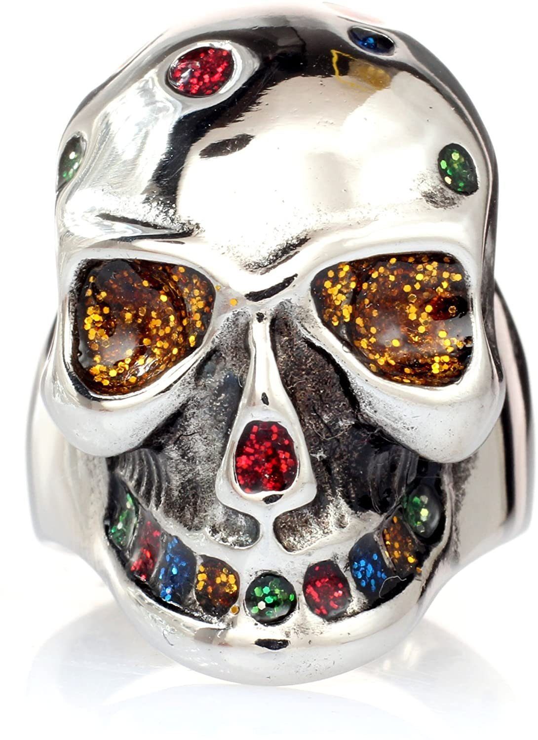Karisma Fingerring Edelstahl 316L Ring -Totenkopf günstig online kaufen