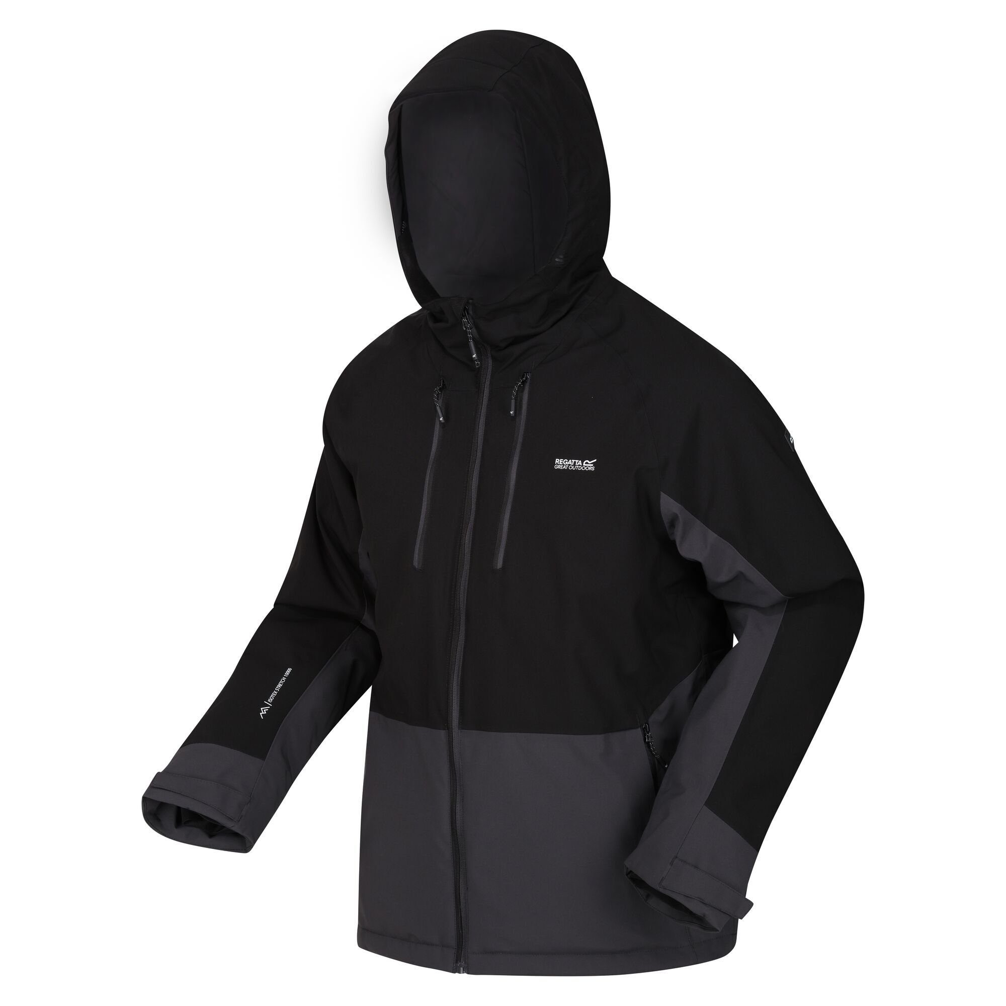 10.000mm mit III für Regatta Highton Outdoorjacke Black/Ash Herren, Wassersäule