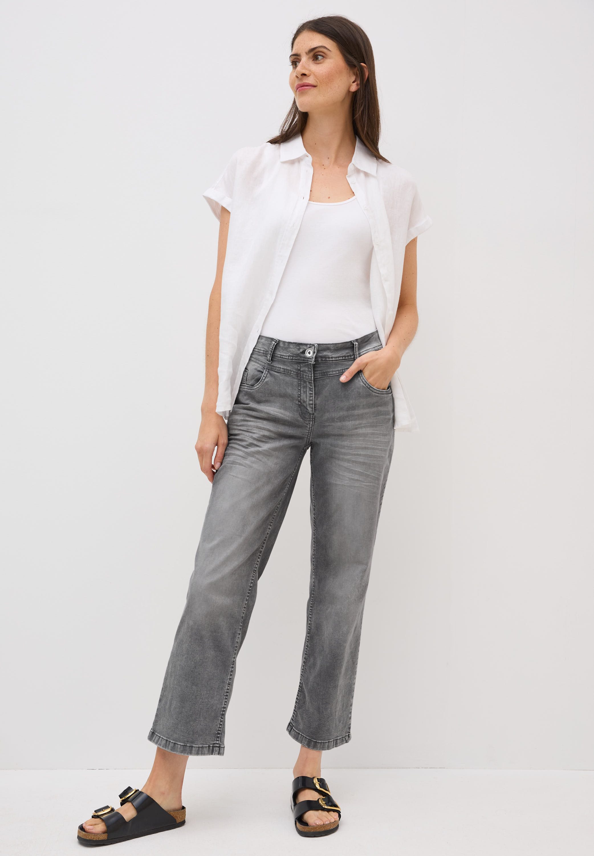 CECIL Loose-fit-Jeans High Waist