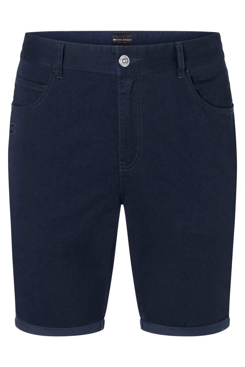 Karlowsky Fashion Arbeitshose KARLOWSKY Herren 5-Pocket-Shorts STRETCH Modern-Fit Nachtblau