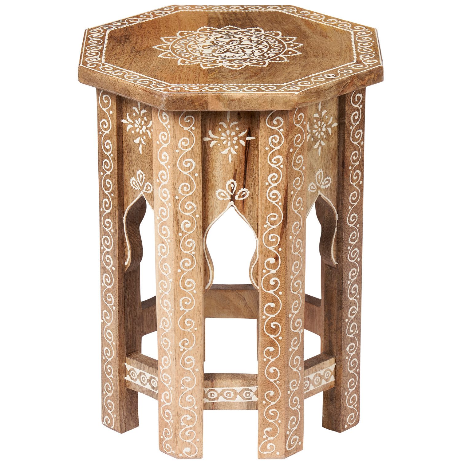 Marrakesch Orient & Mediterran Interior Beistelltisch Orientalische Beistelltisch Nachttisch Faiha klein (1-St), Handarbeit