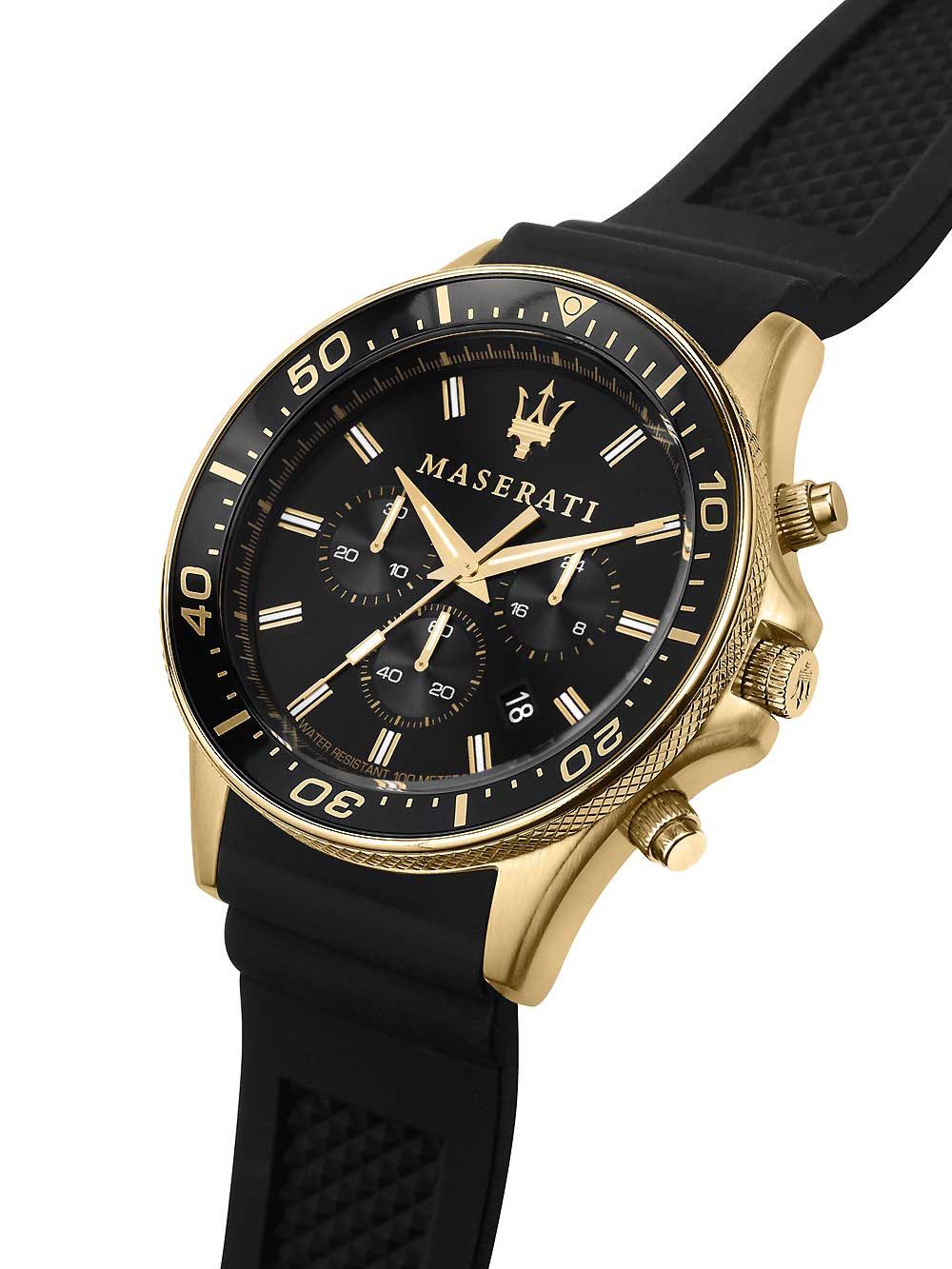 MASERATI Quarzuhr Maserati R8871640001 Sfida Chronograph Herrenuhr 44mm 10A günstig online kaufen