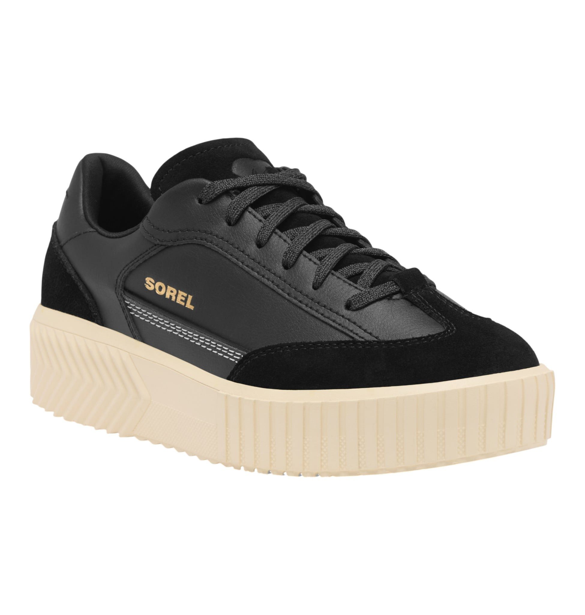 Sorel One Ave T-Toe (wasserdicht) Leder schwarz Damen Sneaker