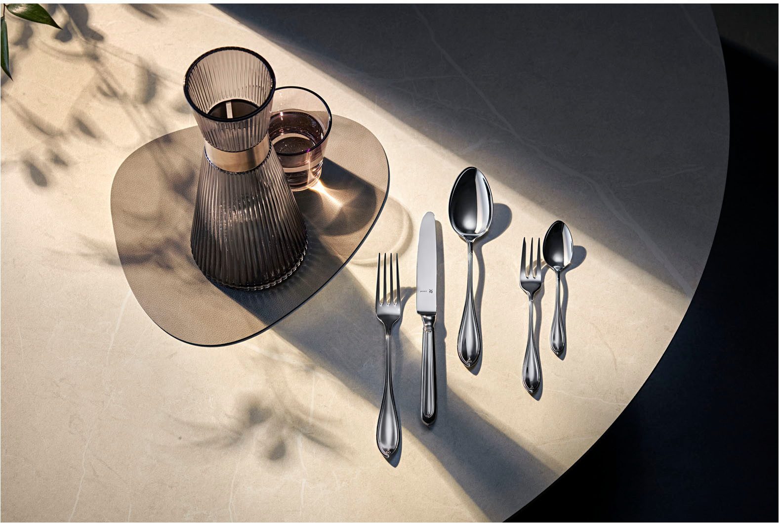 WMF Besteck-Set Premiere in klassisch-eleganter Optik, ergonomisch, Wellenschliff (66-tlg), 12 Personen, Cromargan® Edelstahl Rostfrei 18/10, spülmaschinengeeig – Bild 5 von 5