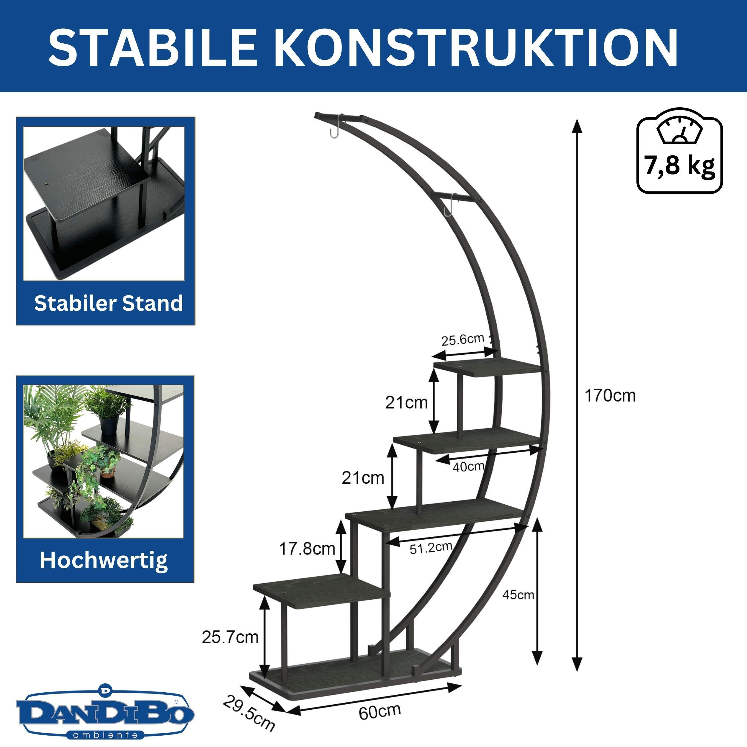 DanDiBo Blumenständer Indoor 170 cm Hoch günstig online kaufen