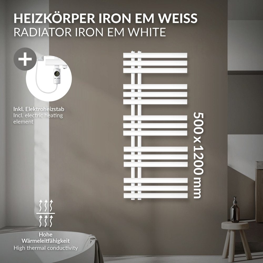 LuxeBath Badheizkörper Iron EM Heizkörper Handtuchtrockner günstig online kaufen