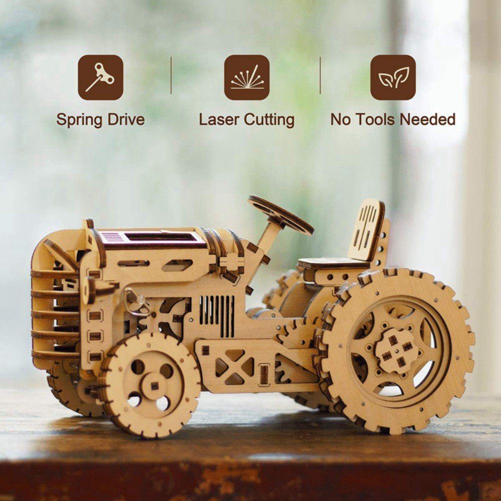 Robotime Modellbausatz, Traktor ROKR Puzzleteile 3D-Puzzle 135
