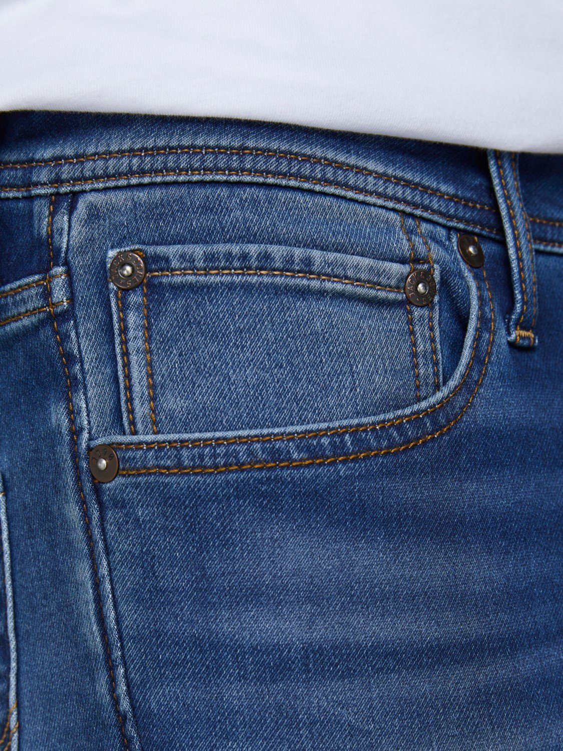 Jack & Jones Slim-fit-Jeans mit GLENN Jeanshose Stretch