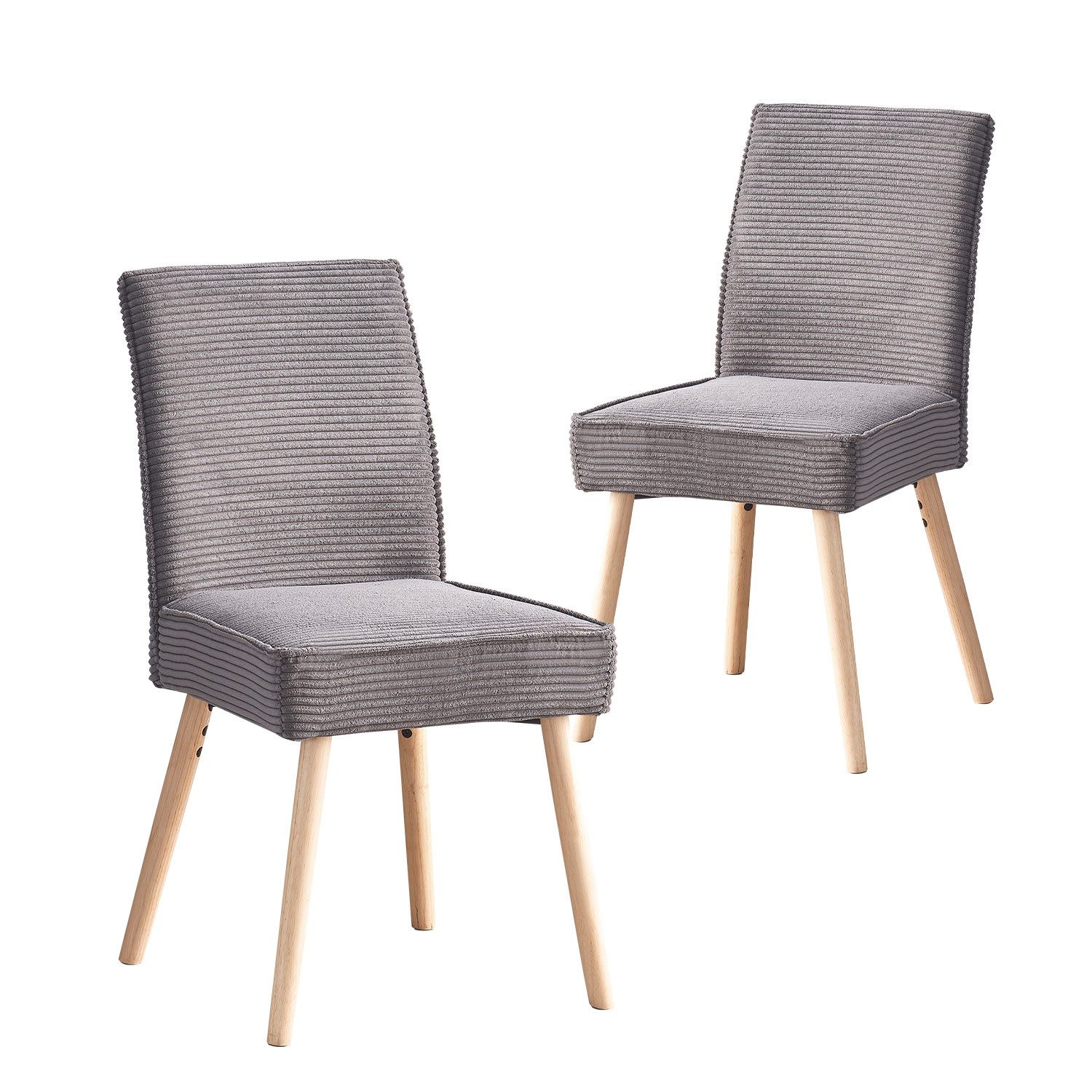 B&D home Polsterstuhl CEDRIC (2er Set, 2 St), gepolstert mit Federkernbox, günstig online kaufen