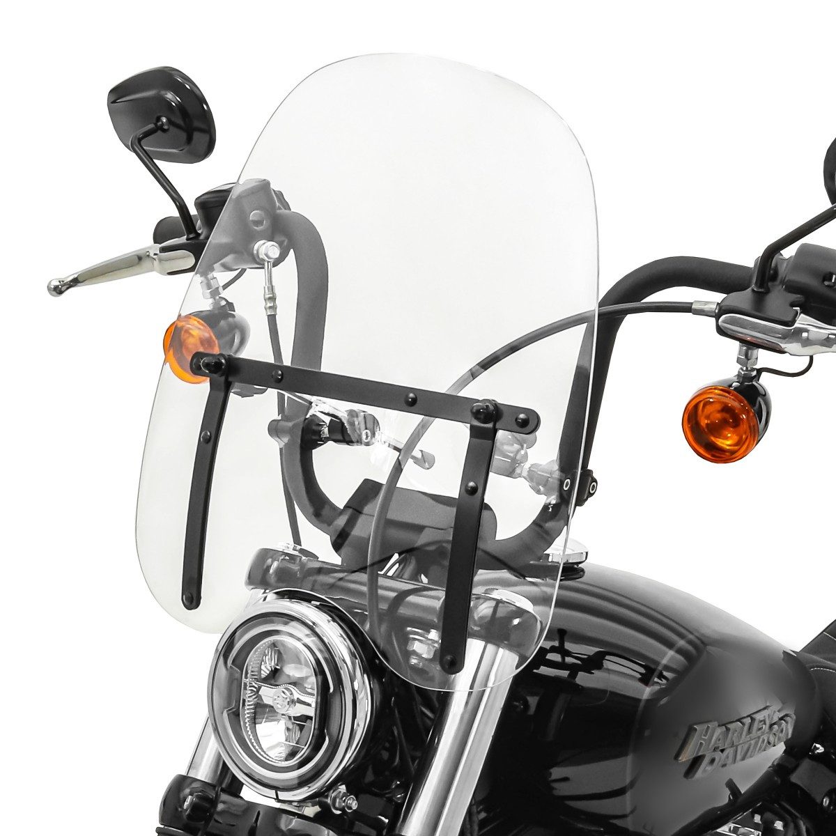 Craftride Motorradhelm-Visier Windschild für Yamaha XV 750 / 535 / 250 Virago CW1B