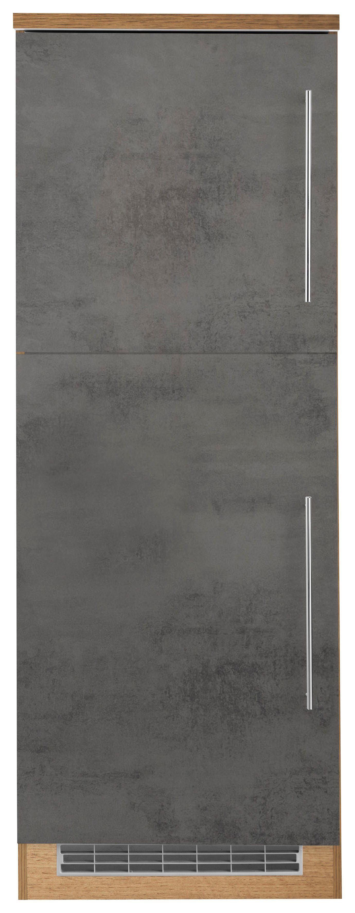 HELD MÖBEL Kühlumbauschrank Samos 60 cm breit beton Oxid/wotaneichefarben | wotaneichefarben