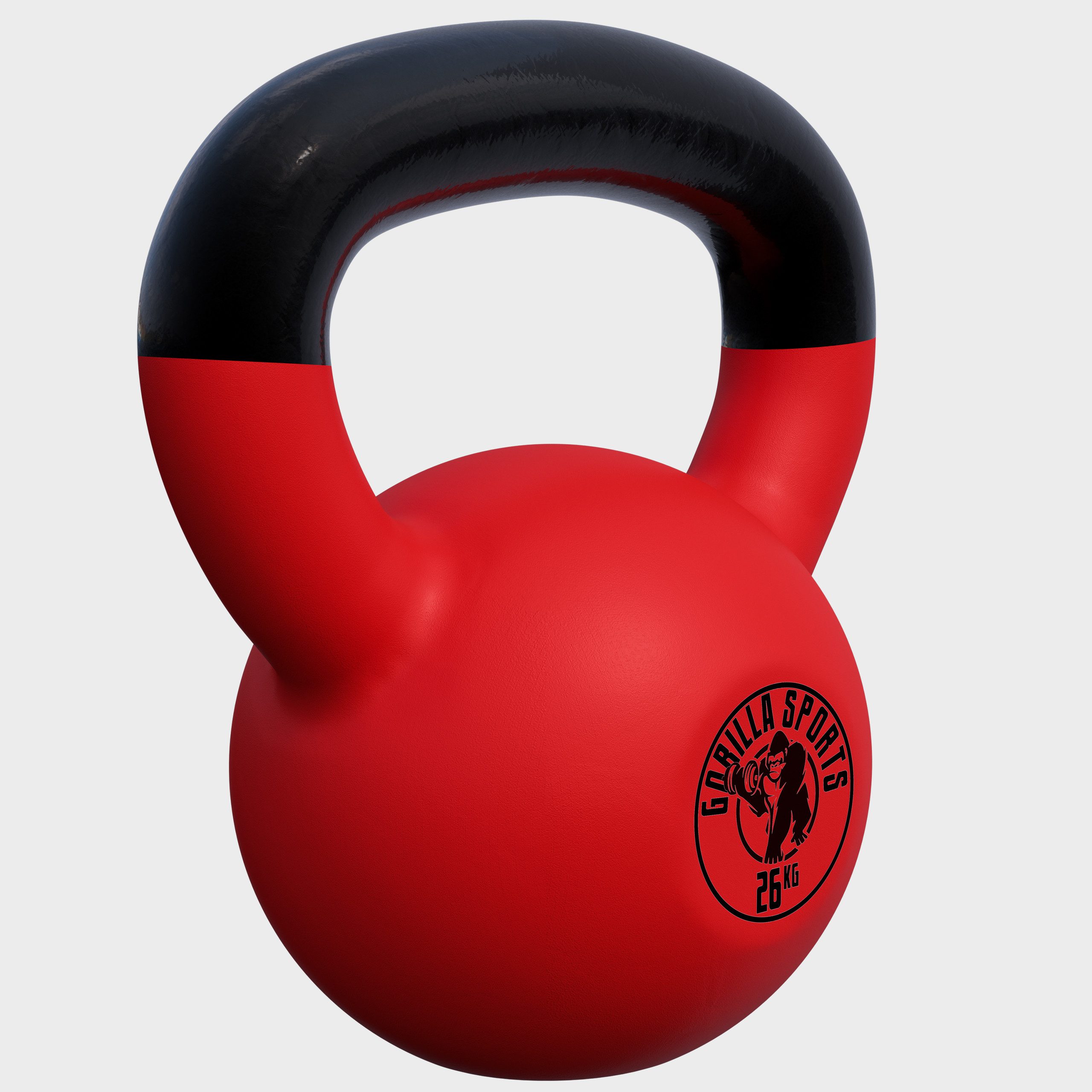 GORILLA SPORTS Kettlebell 2 - 32 kg, Gusseisen Kugelhantel mit Neoprenbeschichtung, Kraftraining