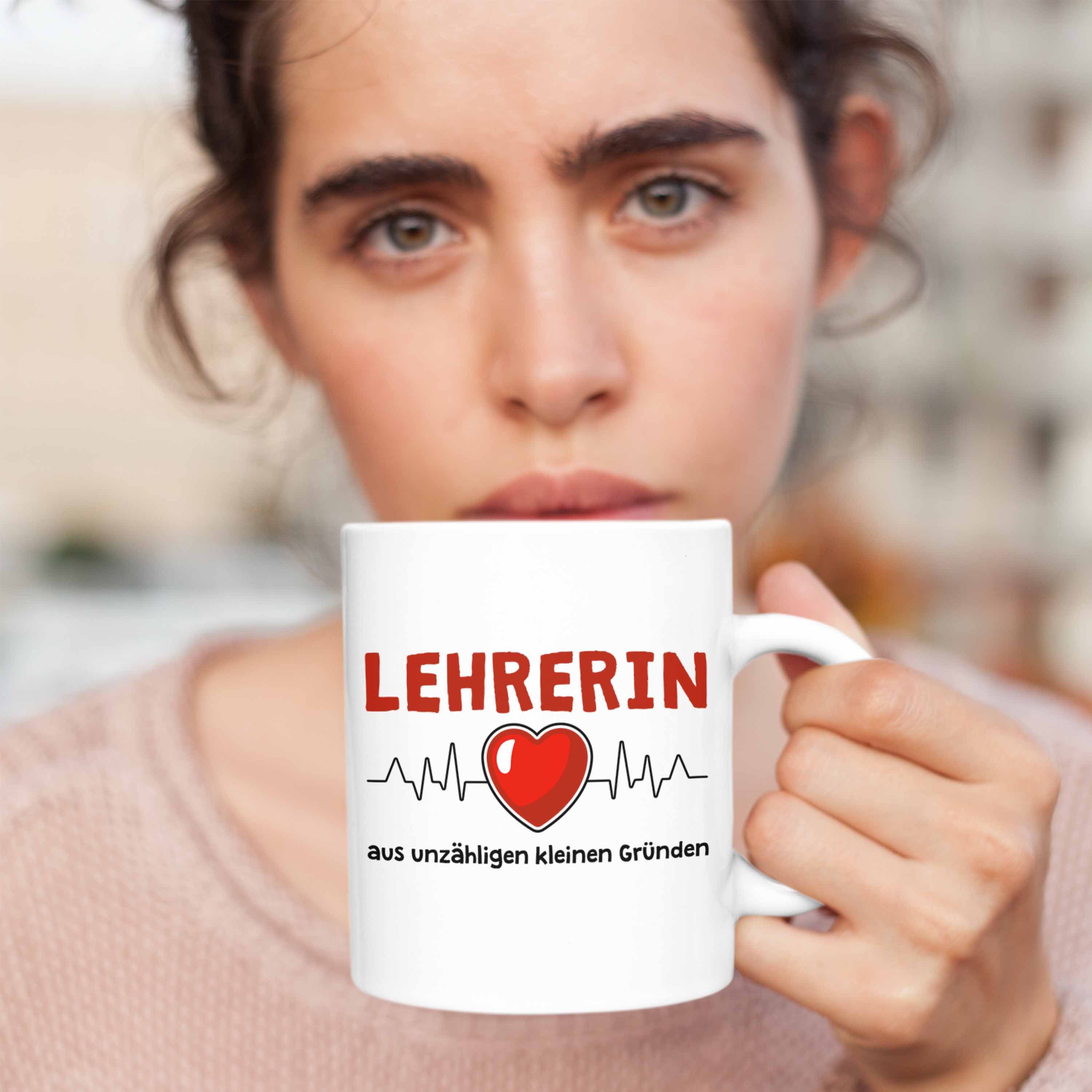 Geschenkidee Trendation Lehrerin Grundschule Sprüche Tasse Geschenk Trendation Danke Lustig Weiss Dankeschön Grundschullehrerin - Tasse