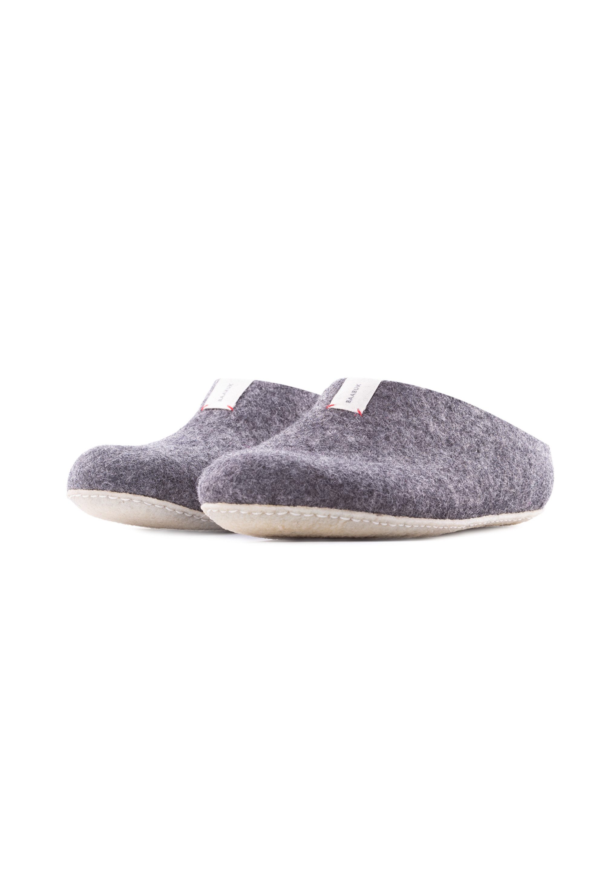 Baabuk Mel Slipper Hergestellt aus Wolle: stark, geschmeidig, modern.