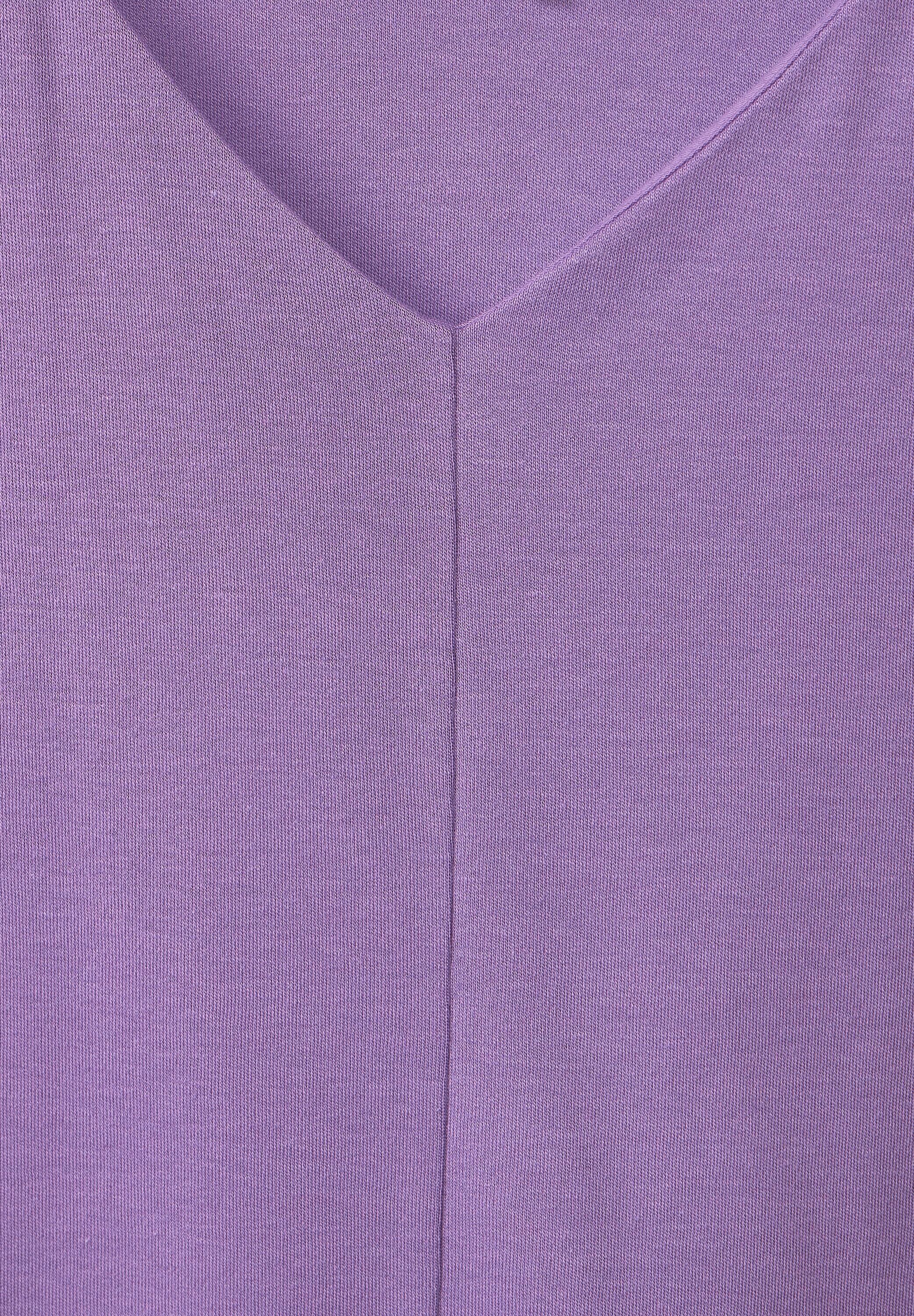 STREET ONE T-Shirt in lilac Unifarbe lupine