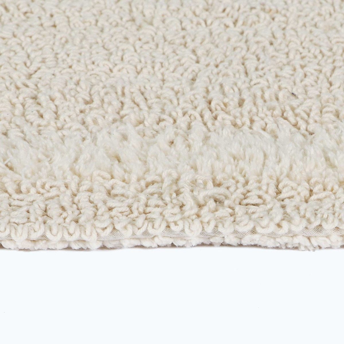 Homescapes Badematte Duschvorleger creme 50x50 cm aus 100% Baumwolle, Höhe 20 mm, Baumwolle, quadratisch, 50 x 50 cm – Bild 5 von 5