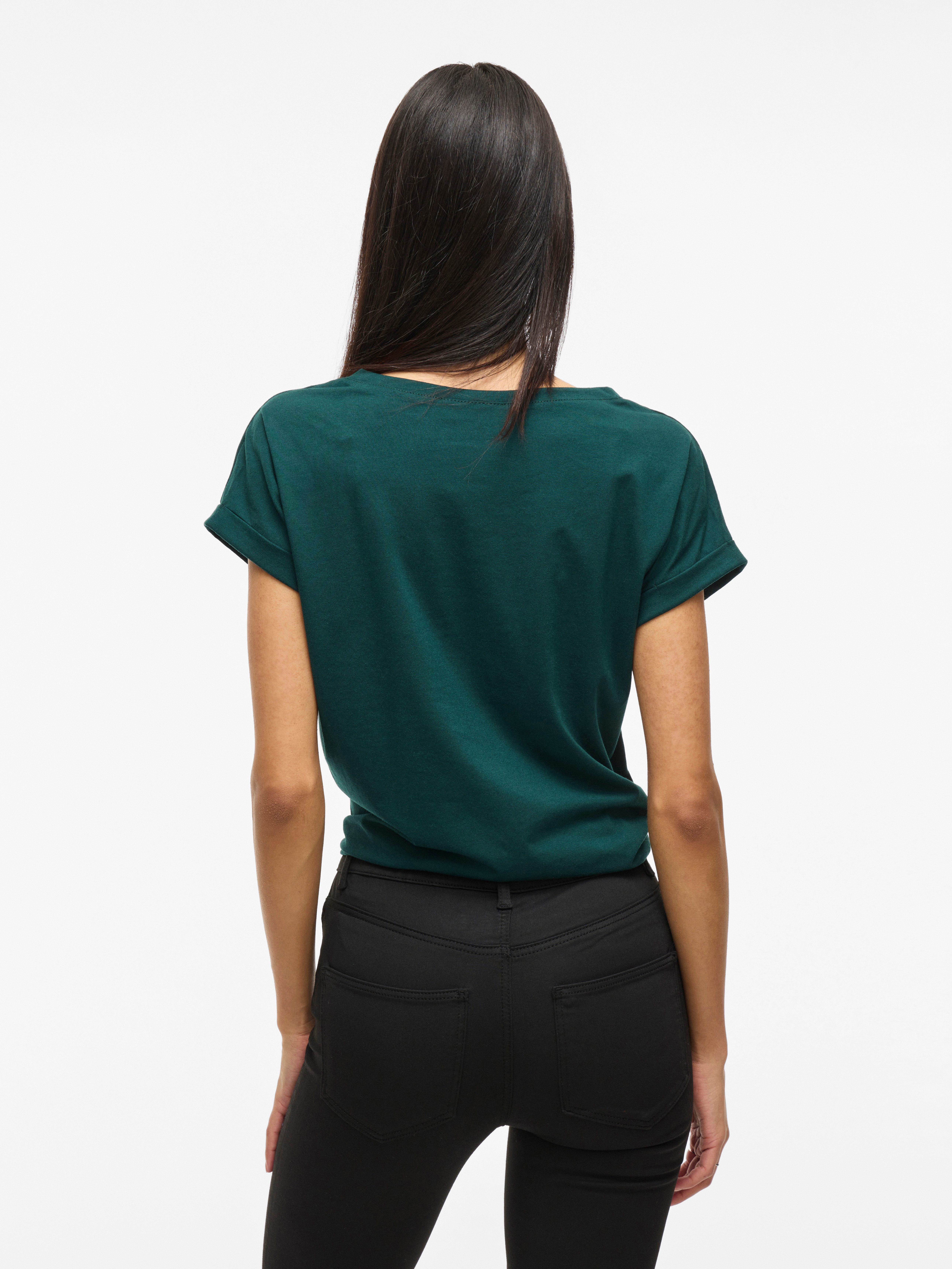 Vila Rundhalsshirt VIDREAMERS NEW PURE T-SHIRT/SU-NOOS Basic Damen-T-Shirt günstig online kaufen