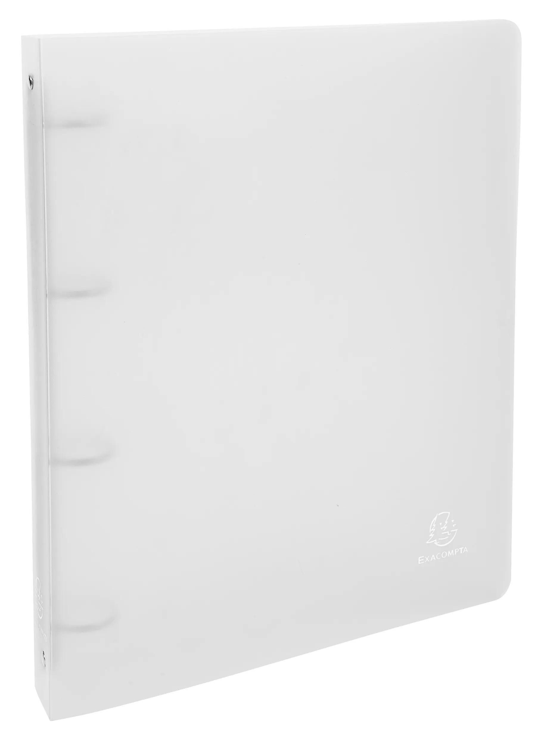 EXACOMPTA Ringbuchmappe 10x Ringbuch PP 700µ + 4 Ringen 30mm Rücken 40mm A4 Transparent 51264E, PP Ringbücher