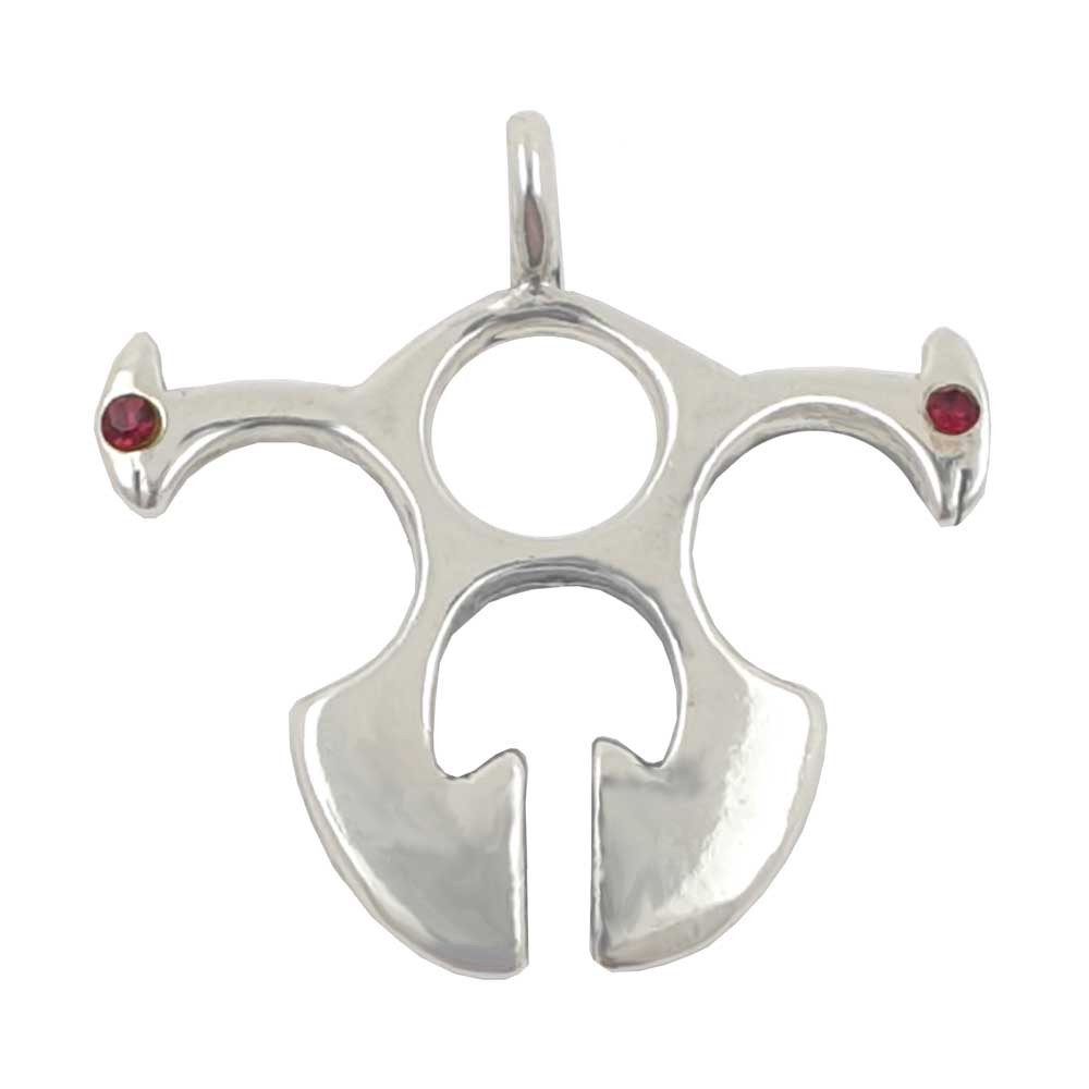 Kettenanhänger Tribal Schmuck Anhänger 925er Silber 27x27mm