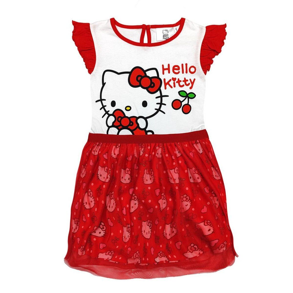 Hello Kitty Sommerkleid Hello Kitty Kleid Mädchenkleid & Freizeitkleid