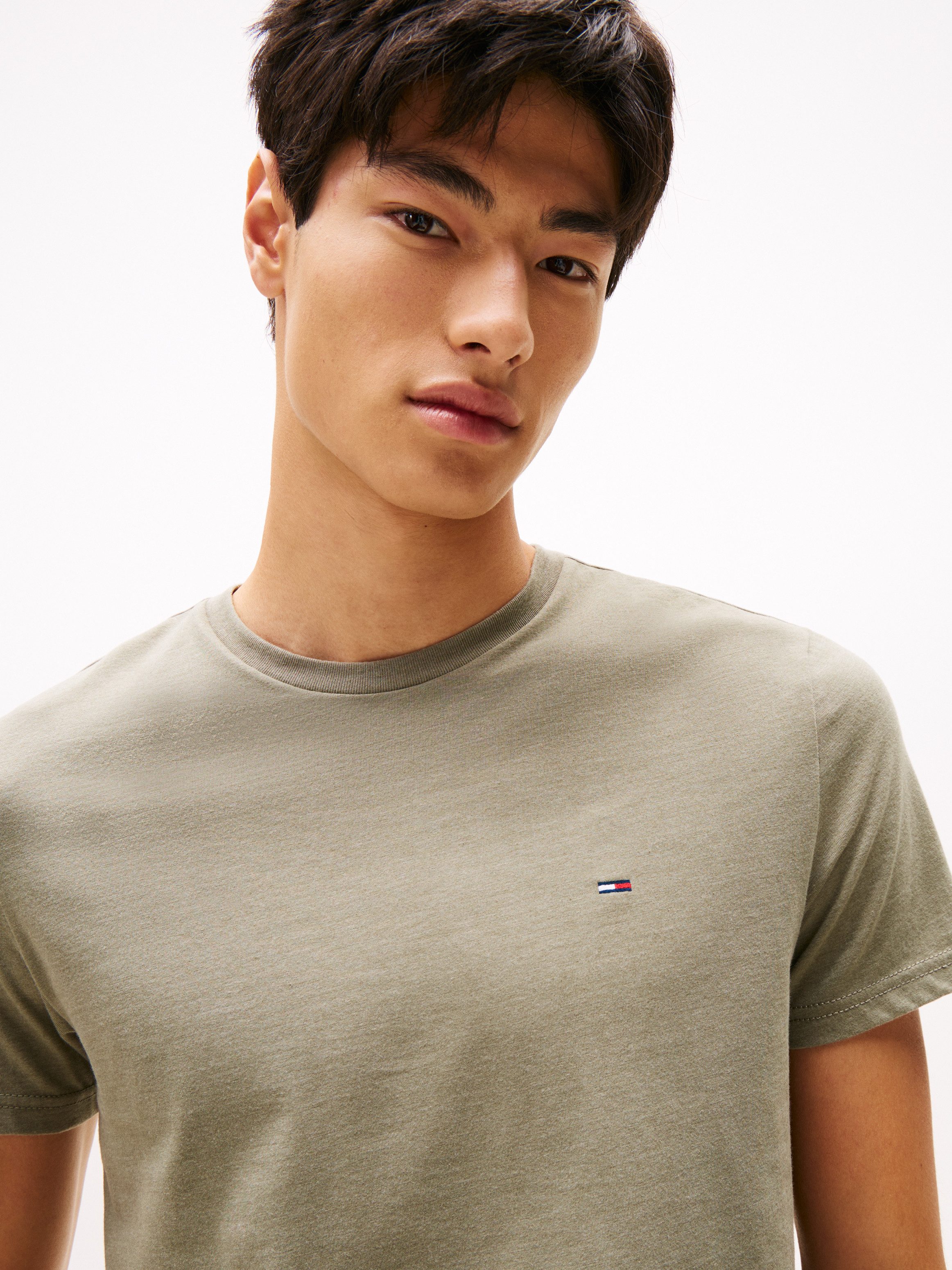 Tommy Jeans T-Shirt TJM XSLIM JASPE HTR TEE EXT Mit Rundhalsausschnitt günstig online kaufen