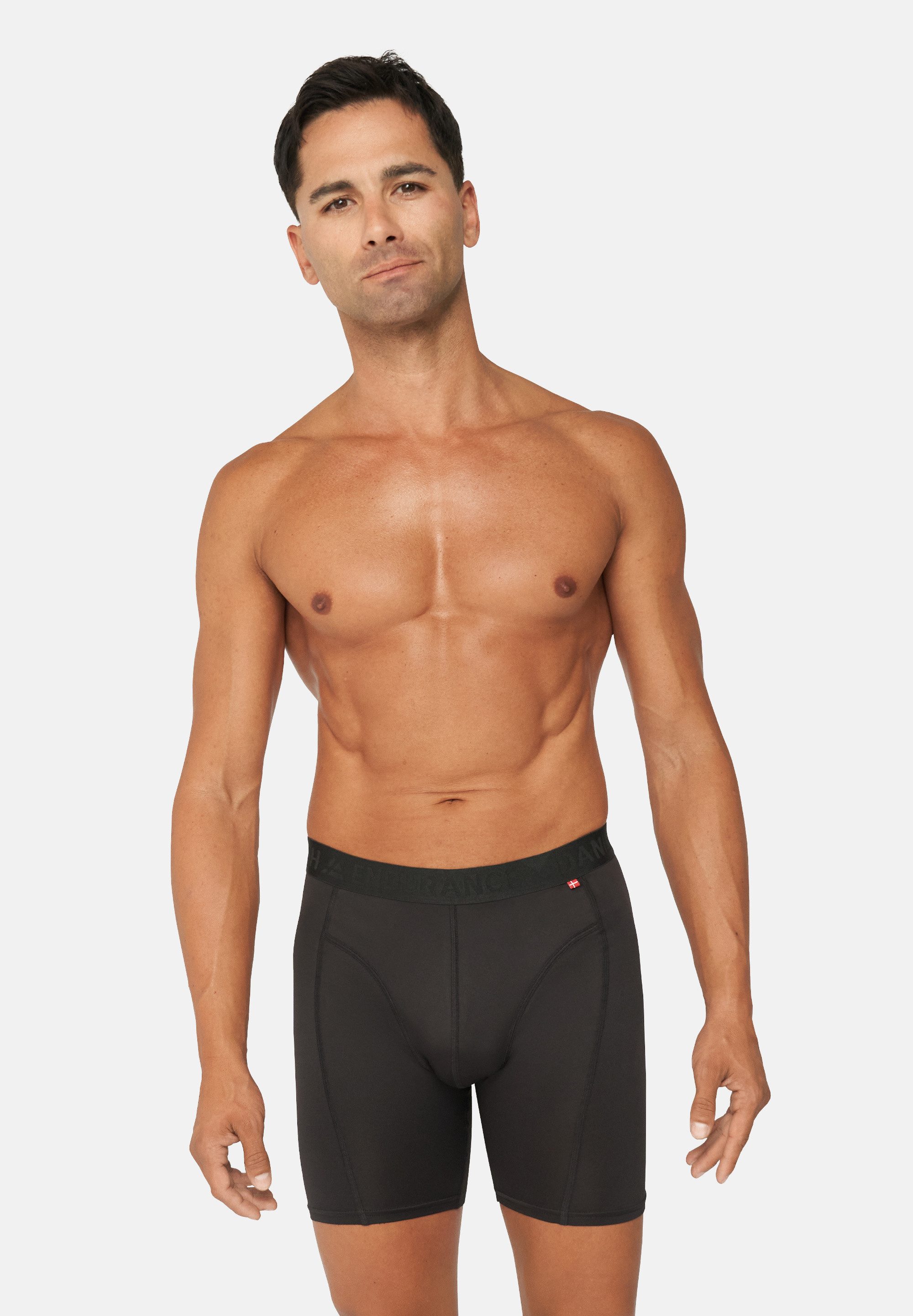 DANISH ENDURANCE Boxershorts Sports Extra Long Trunks (3-St) Schnelltrocknende Sportunterhose, ohne Aufrollen & Verrutschen