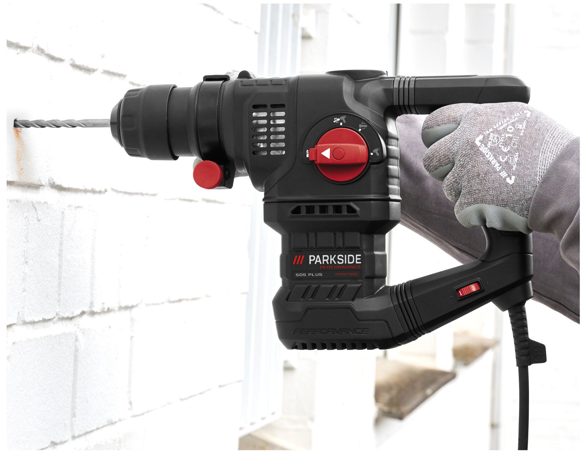 PARKSIDE PERFORMANCE® Bohrhammer Bohr- und Meißelhammer PPBH 1050 A1 mit Akku&Ladegerät – Bild 5 von 5