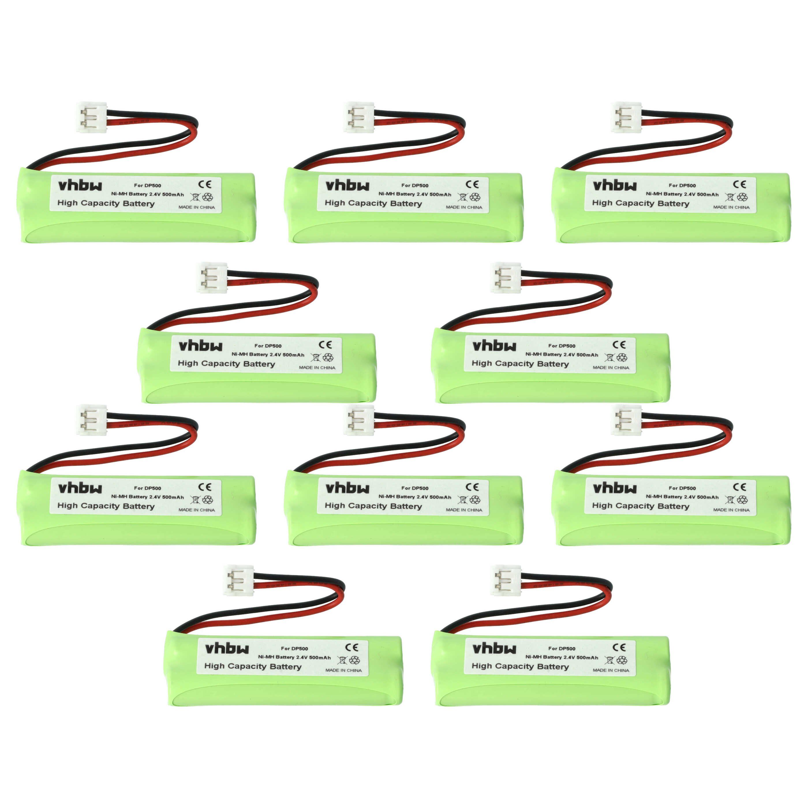 vhbw kompatibel mit TalkTalk 3022, 3020, 3023 Akku NiMH 500 mAh (2,4 V)