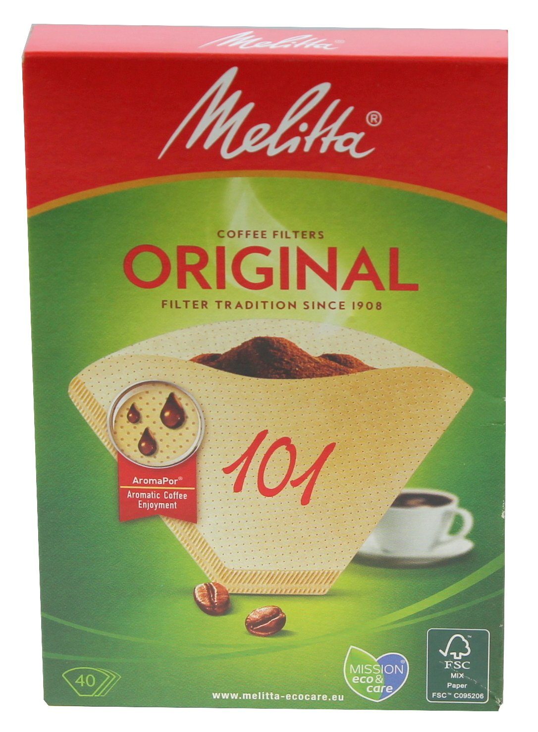 Kaffeemaschinen Kaffeefilter Filterkaffeemaschine Melitta 101, 6627294 für Melitta Stück, 40
