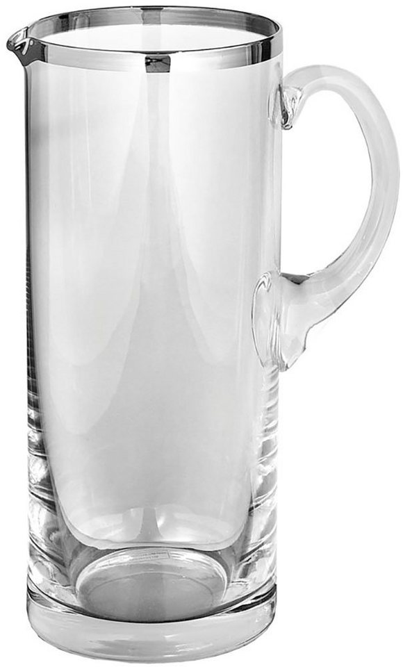 Fink Wasserkrug PLATINUM, (1-tlg), mit handbemalter Platinumauflage,  Fassungsvermögen 1,5 Liter, Ein echter Hingucker auf der Festtagstafel