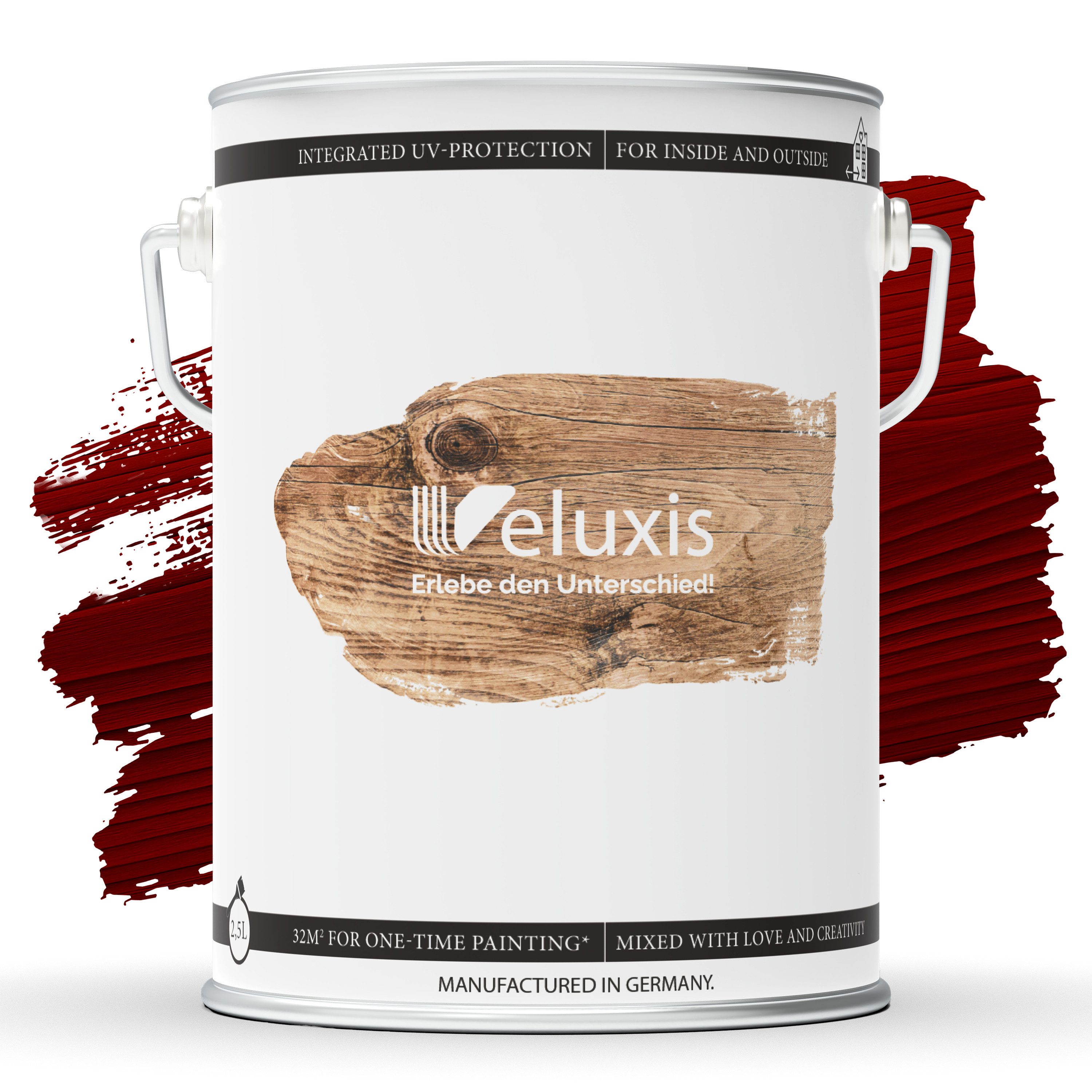 Veluxis Holzschutzlasur Veluxis® Premium Holzlasur, Innen & Außen - seidenglänzend, lösemittelfrei & UV-stabil, wetterfest