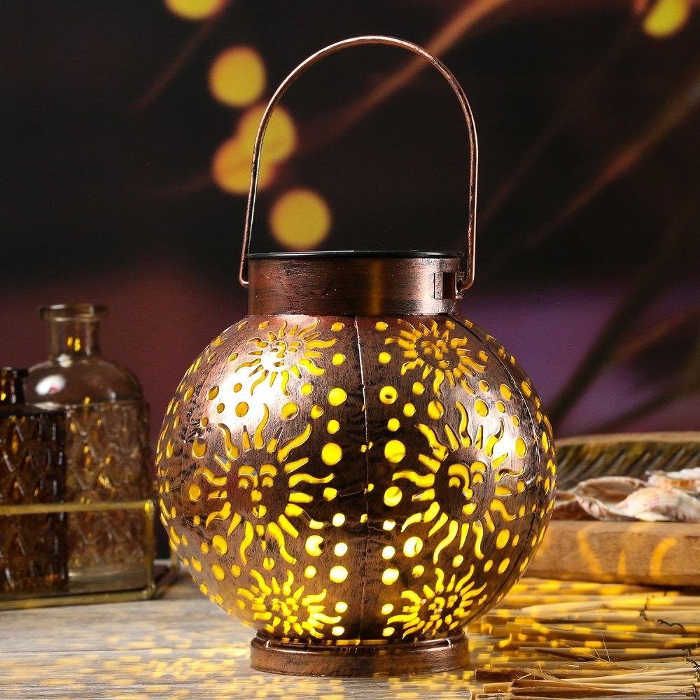 Seasonals LED Solarleuchte 1039 LED Solarhänger "Sunny" warmweiß Kupferfarben