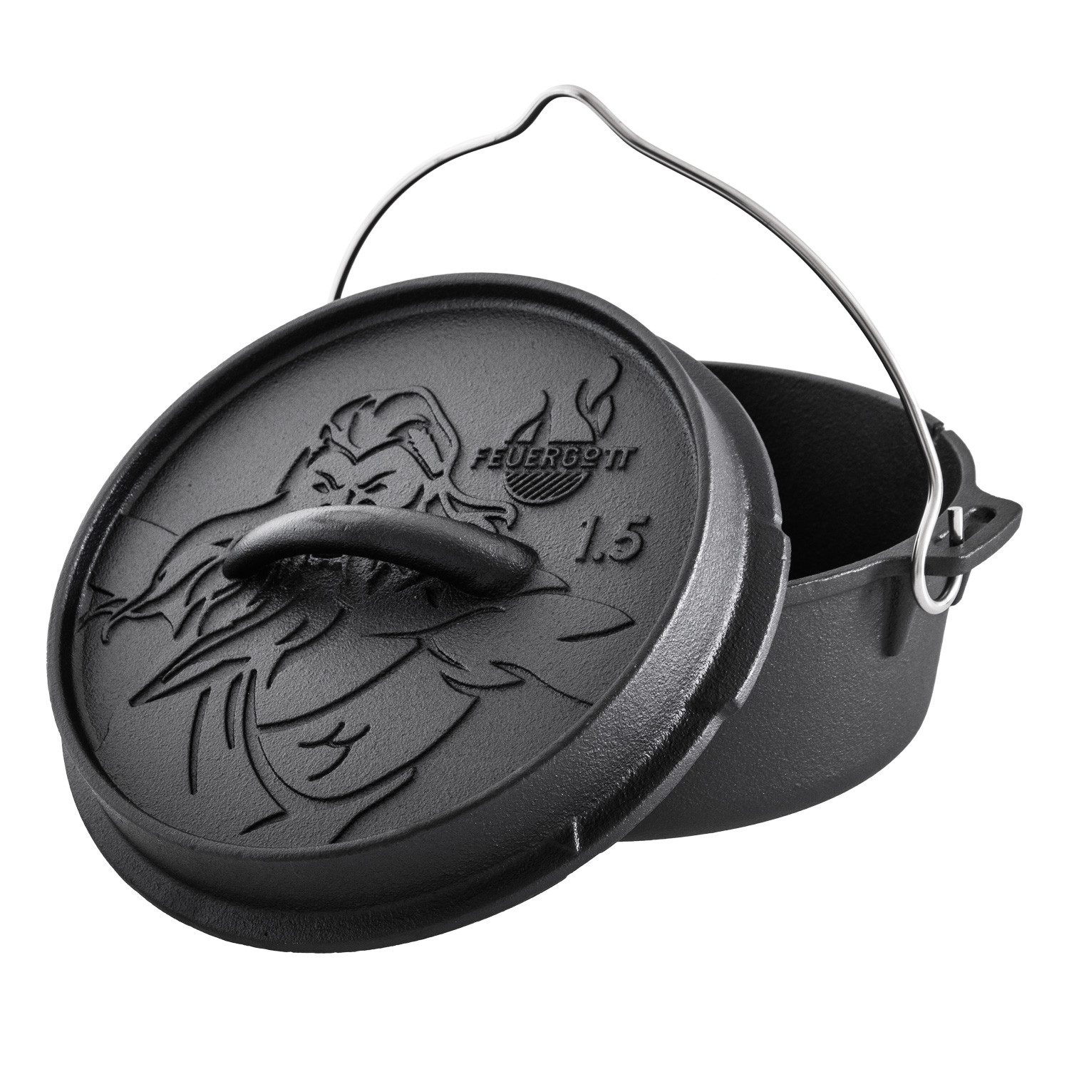 Feuergott Grilltopf FEUERGOTT Dutch Oven 1,5 l