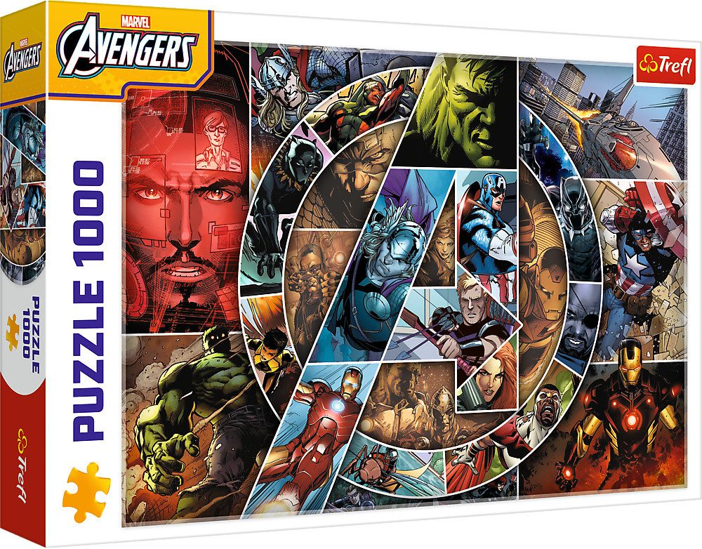 Trefl GmbH Puzzle Marvel Avengers, Die Charaktere, Puzzleteile