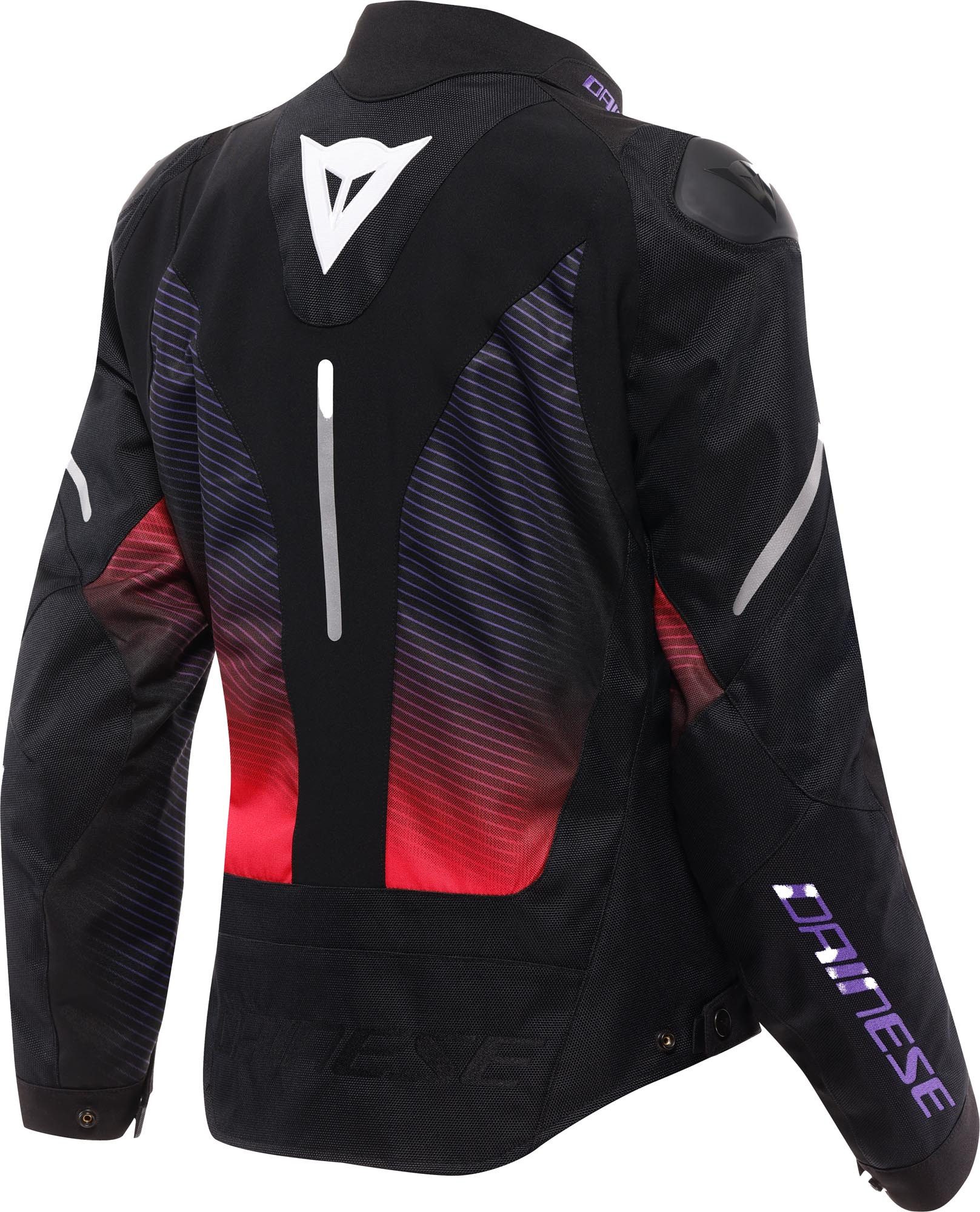 Dainese Motorradjacke Super Sprint D-Dry wasserdichte Damen Motorrad Textiljacke Ellenbogenprotektoren enthalten,herausnehmbares Innenfutter,Schul
