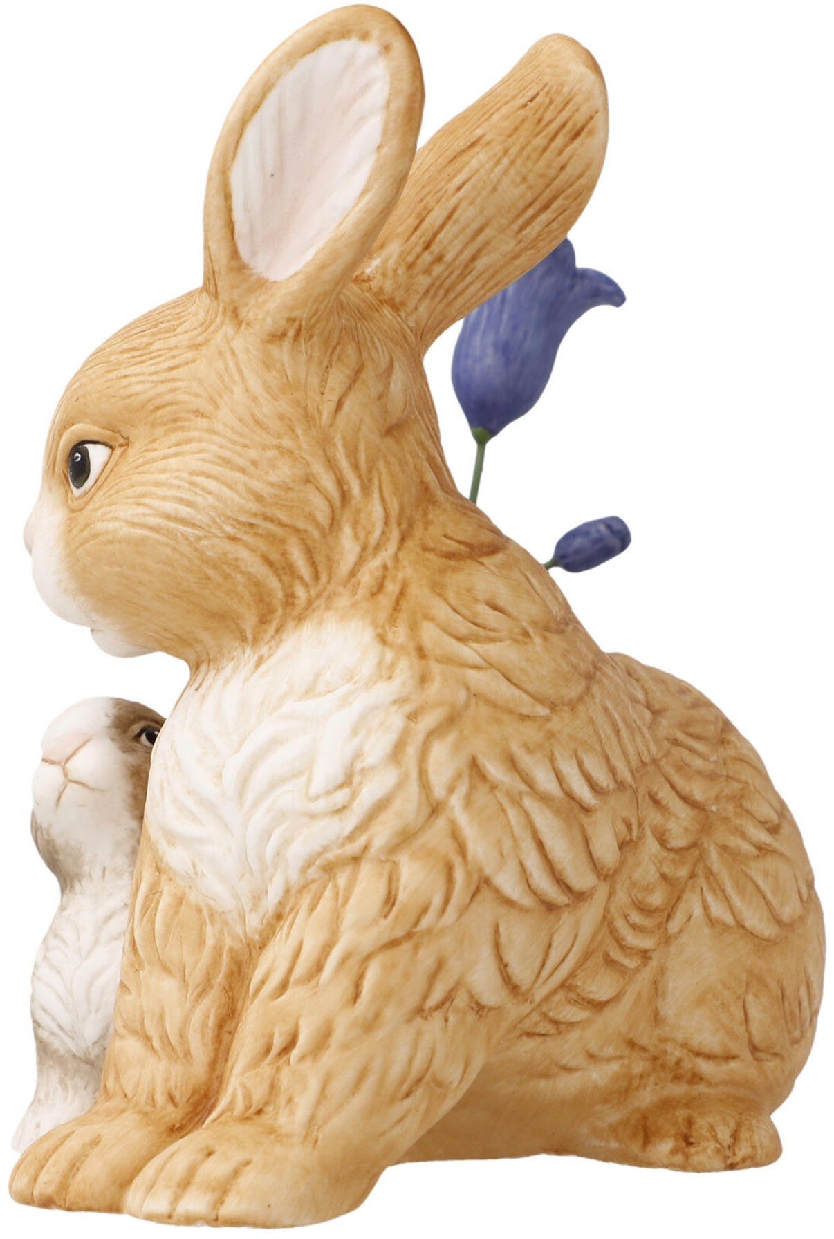 Goebel Osterhase Jahreshase mit (1 St), Hasenpaar Glockenblumen blauen 2023 Sammelfigur