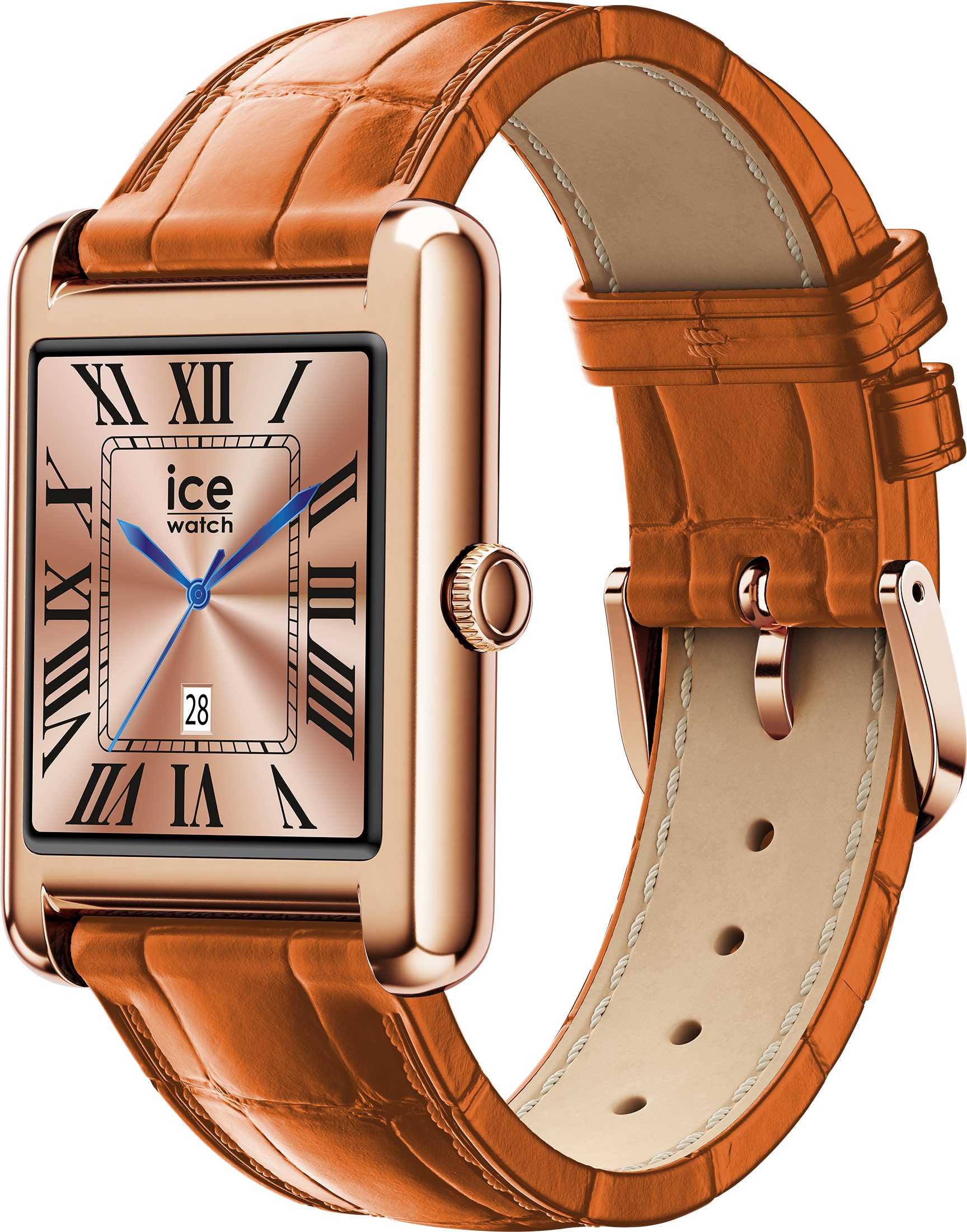 ice-watch Smartwatch, Armbanduhr, Damenuhr, Lederarmband, Bluetooth, digital