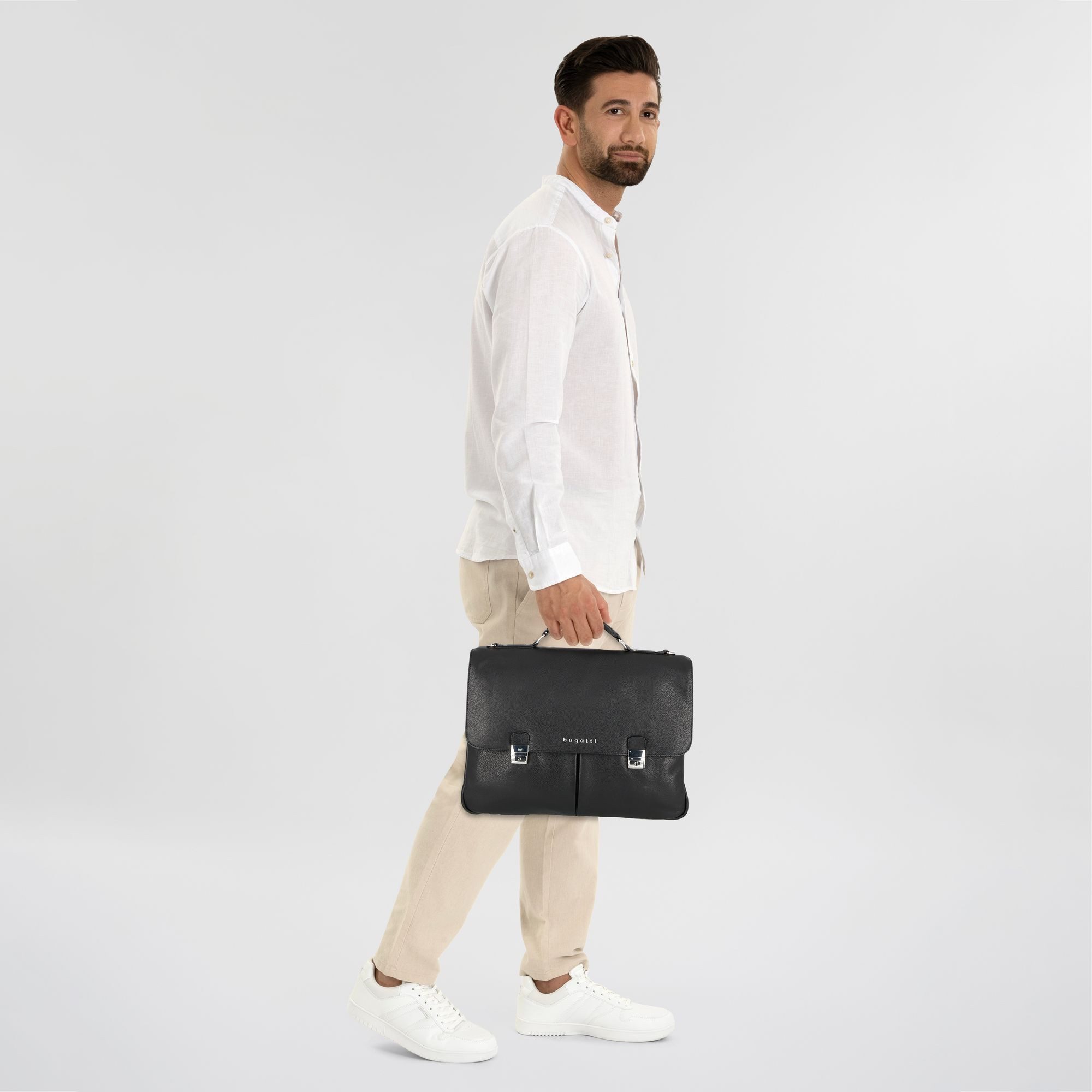 bugatti Aktentasche Valencia, Leder günstig online kaufen