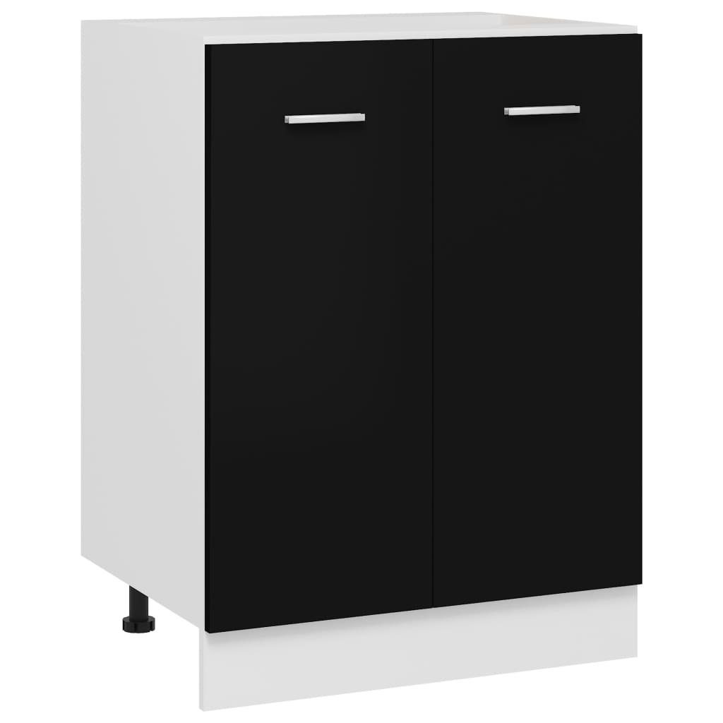 vidaXL Unterschrank in Schwarz (LxBxH: 46x60x81,5 cm)