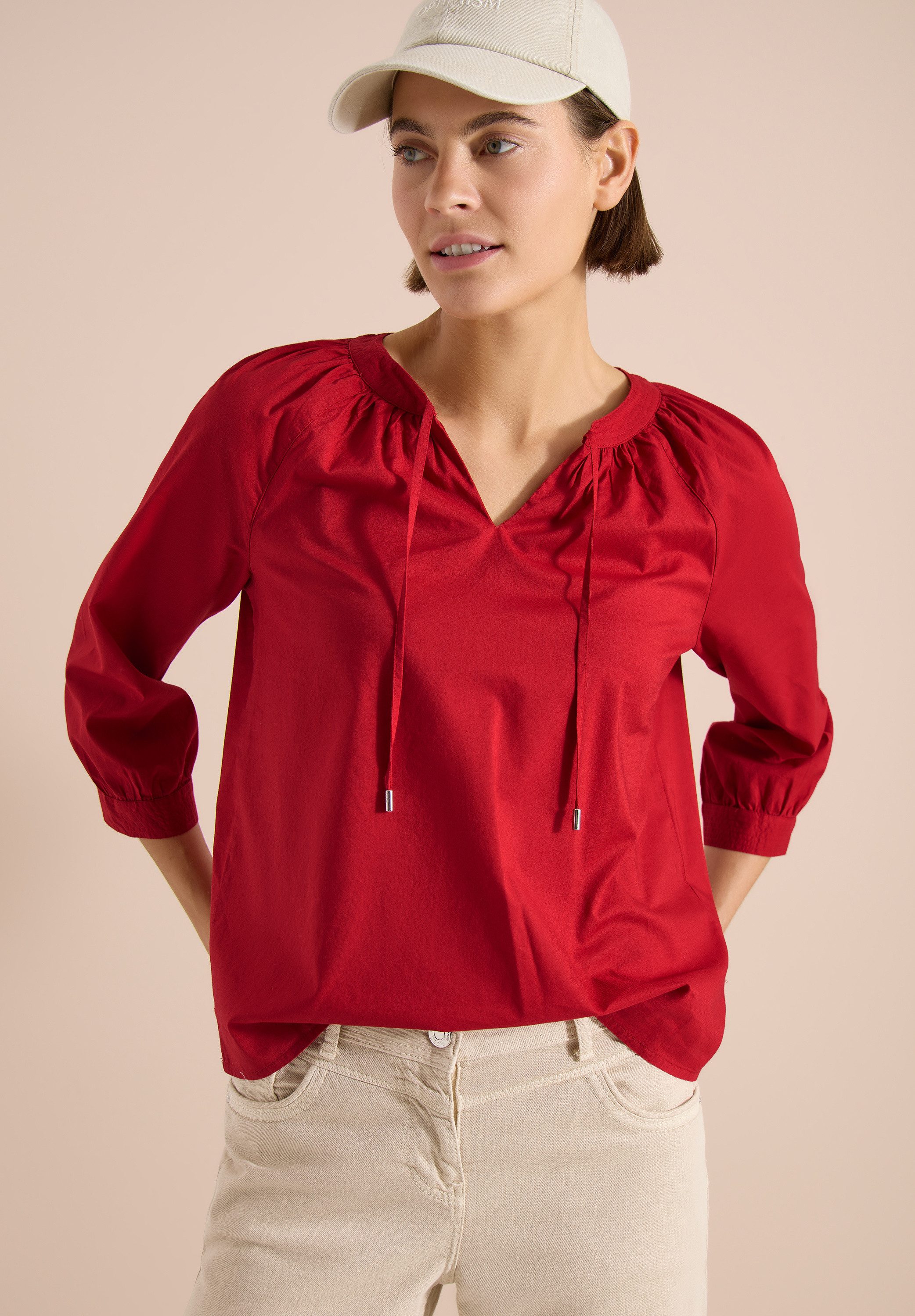 CECIL Klassische Bluse aus reiner Baumwolle