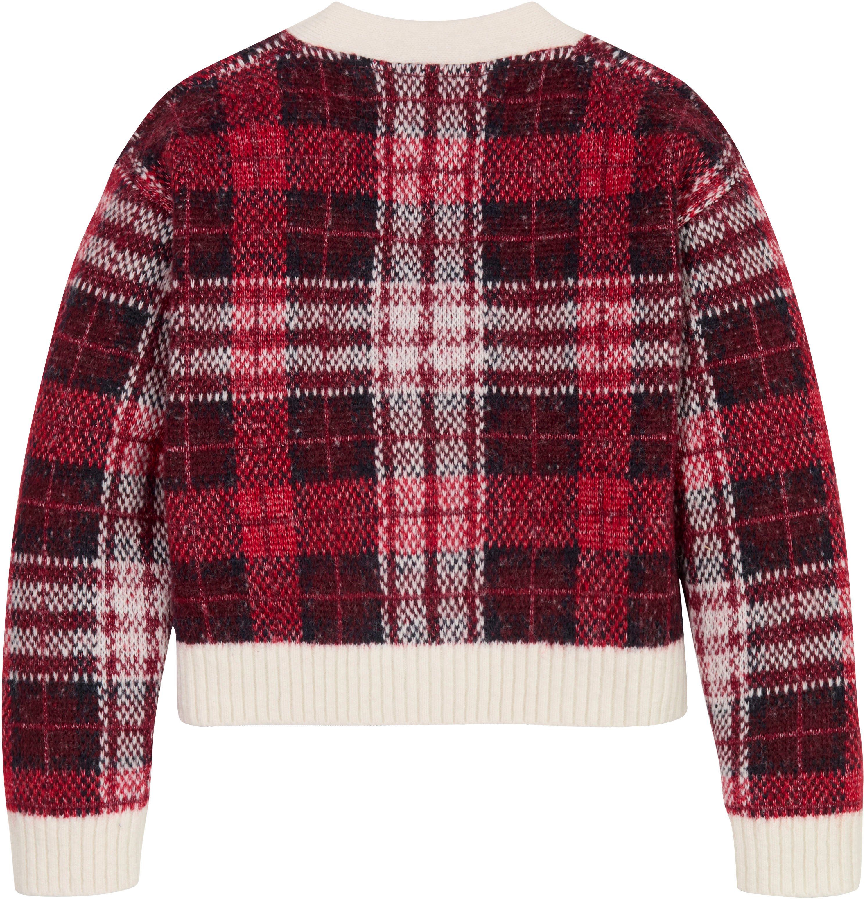 Tommy Hilfiger Strickjacke TOMMY TARTAN CARDIGAN